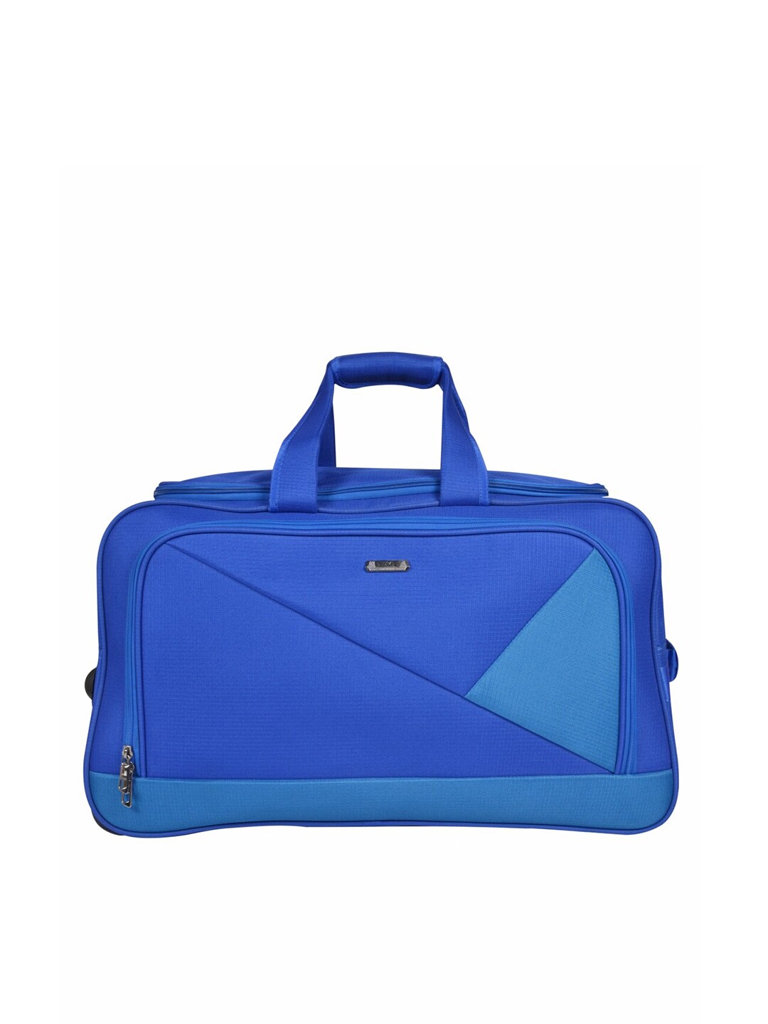 EUME Blue Colourblocked Duffel Bag With Trolley Price in India