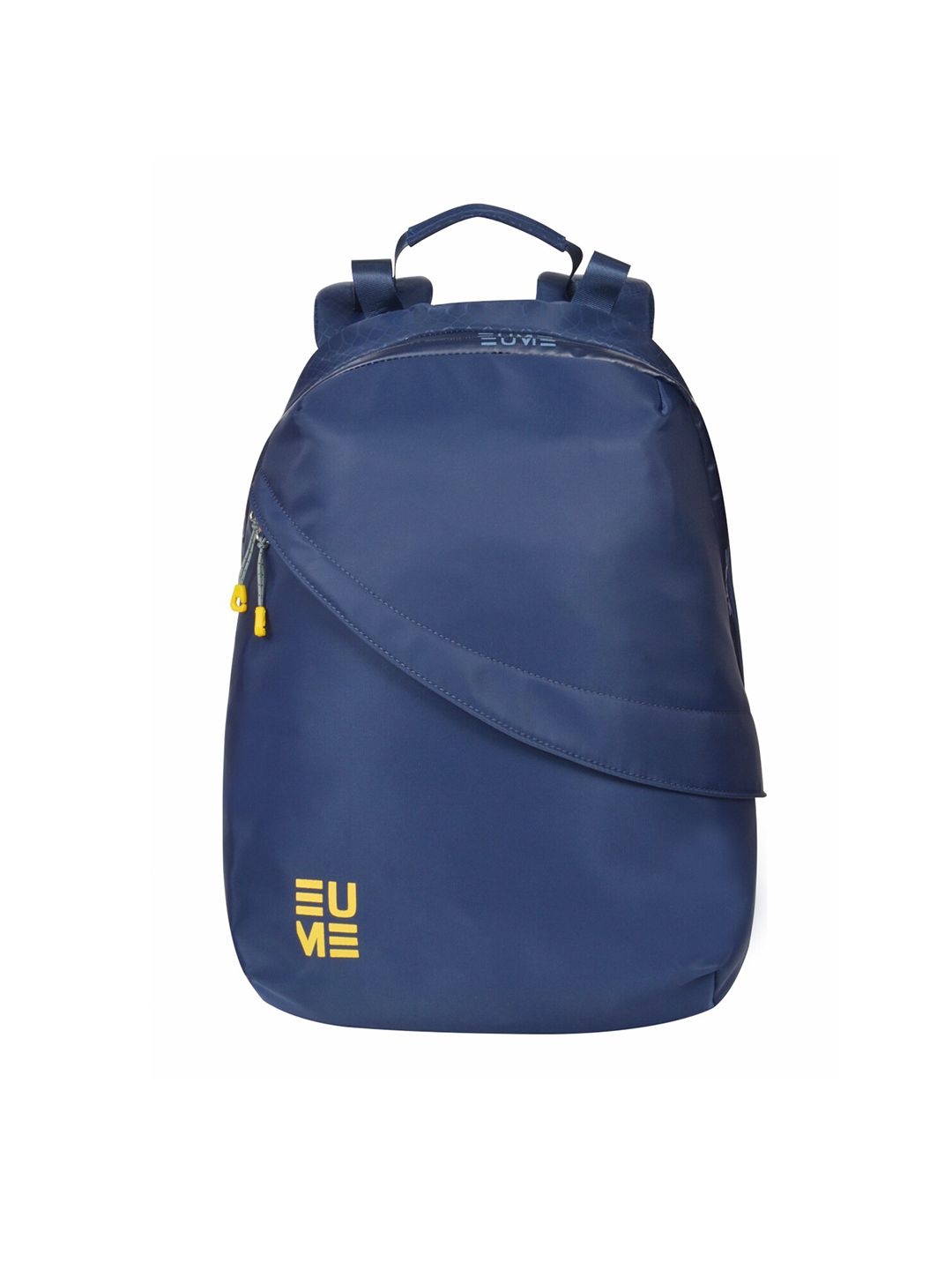 EUME Unisex Navy Blue & Yellow Crystal Backpack Price in India