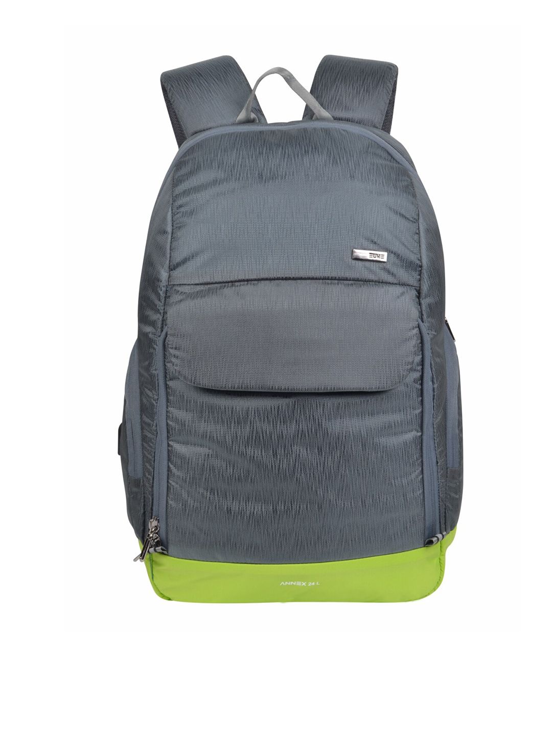 EUME Unisex Grey & Green Backpack Price in India