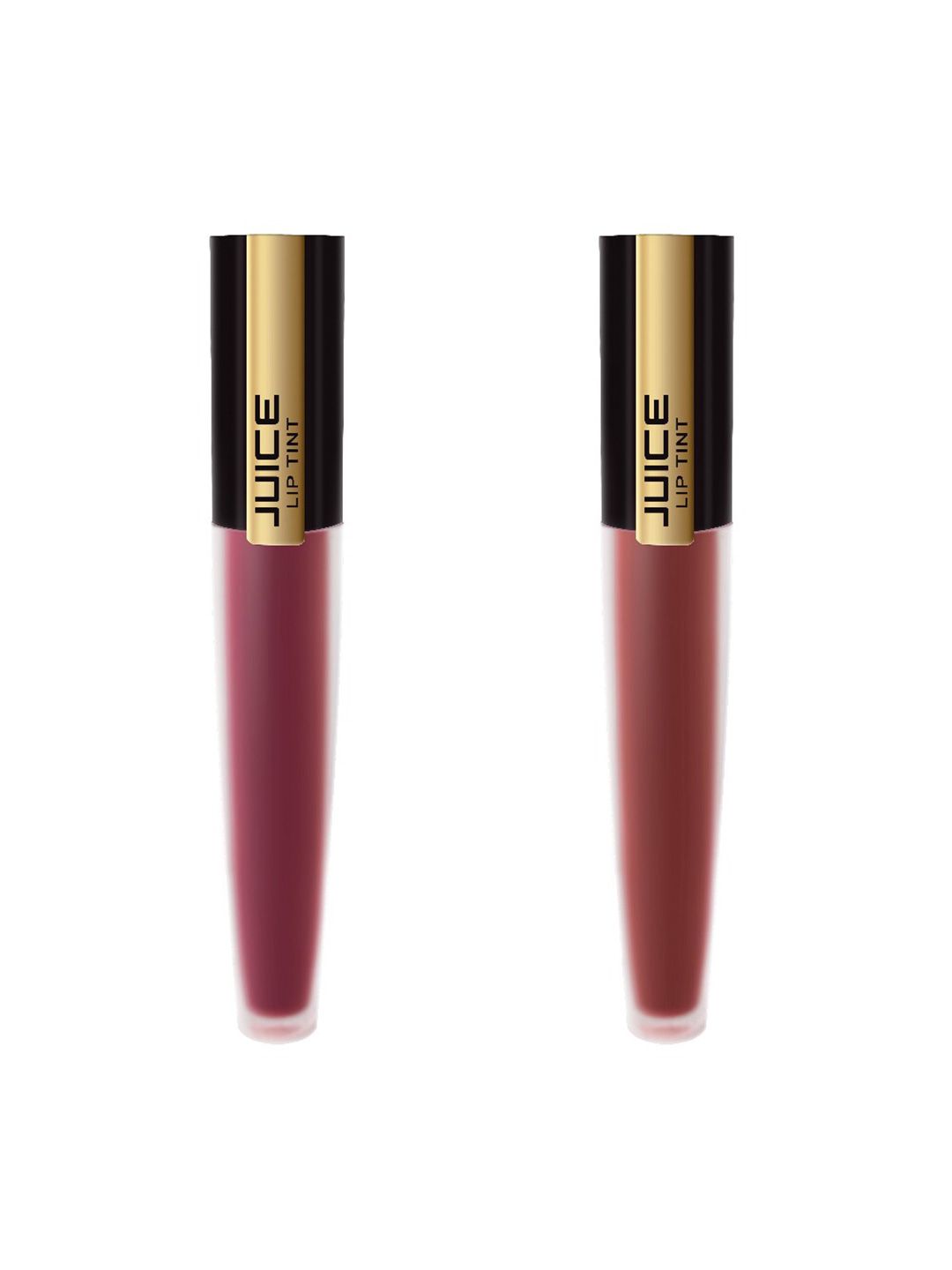 JUICE Set of 2 Matte Lip Tint - Burgundy Blush M-44 & Delux Cocolate M-73 Price in India