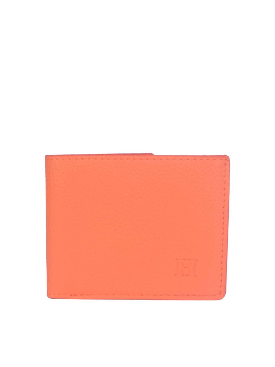 Bagkok Women Orange Solid Two Fold PU Wallet Price in India