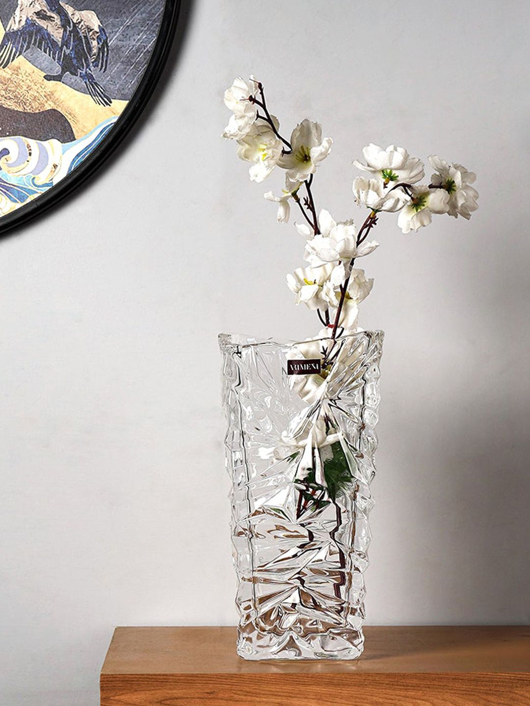THE ARTMENT Transparent Glass Vase Price in India