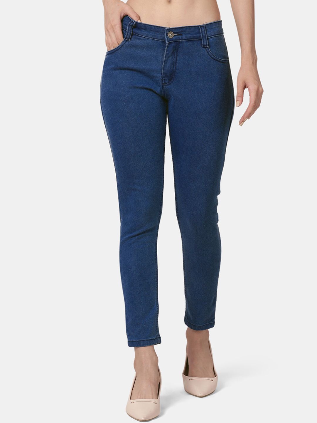 Selvia Women Blue Skinny Fit Stretchable Jeans Price in India