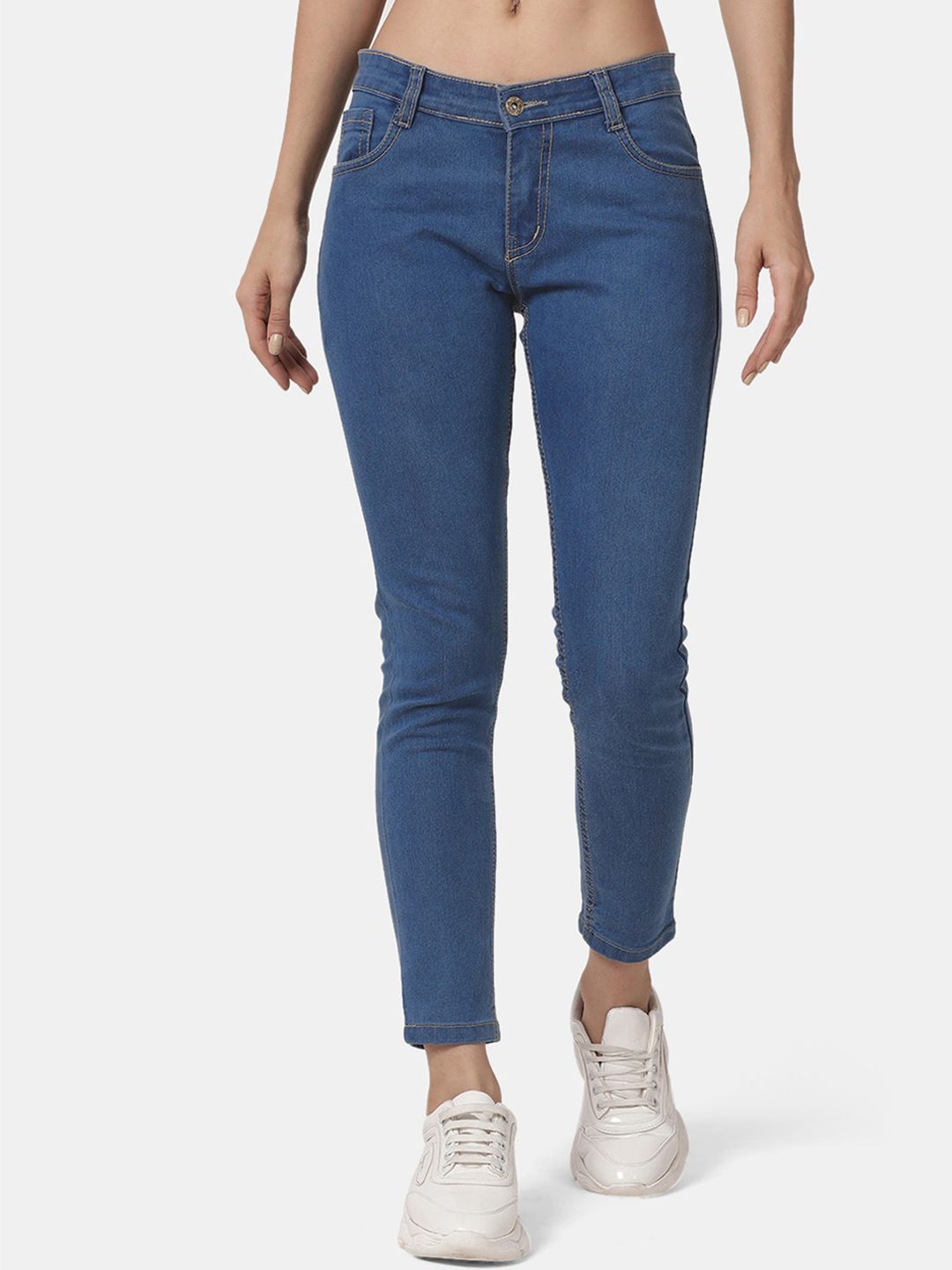 Selvia Women Blue Skinny Fit Stretchable Jeans Price in India