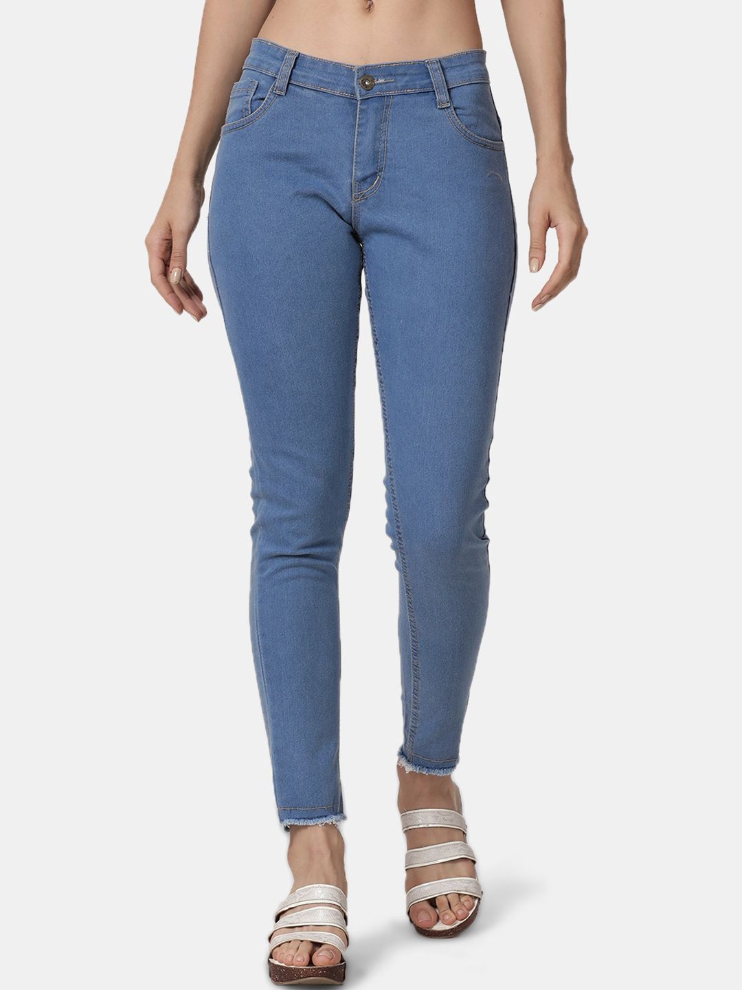 Selvia Women Blue Skinny Fit Stretchable Jeans Price in India