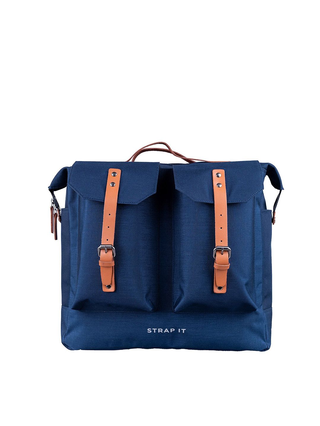 STRAP IT Unisex Navy Blue Travel Laptop Backpack Price in India