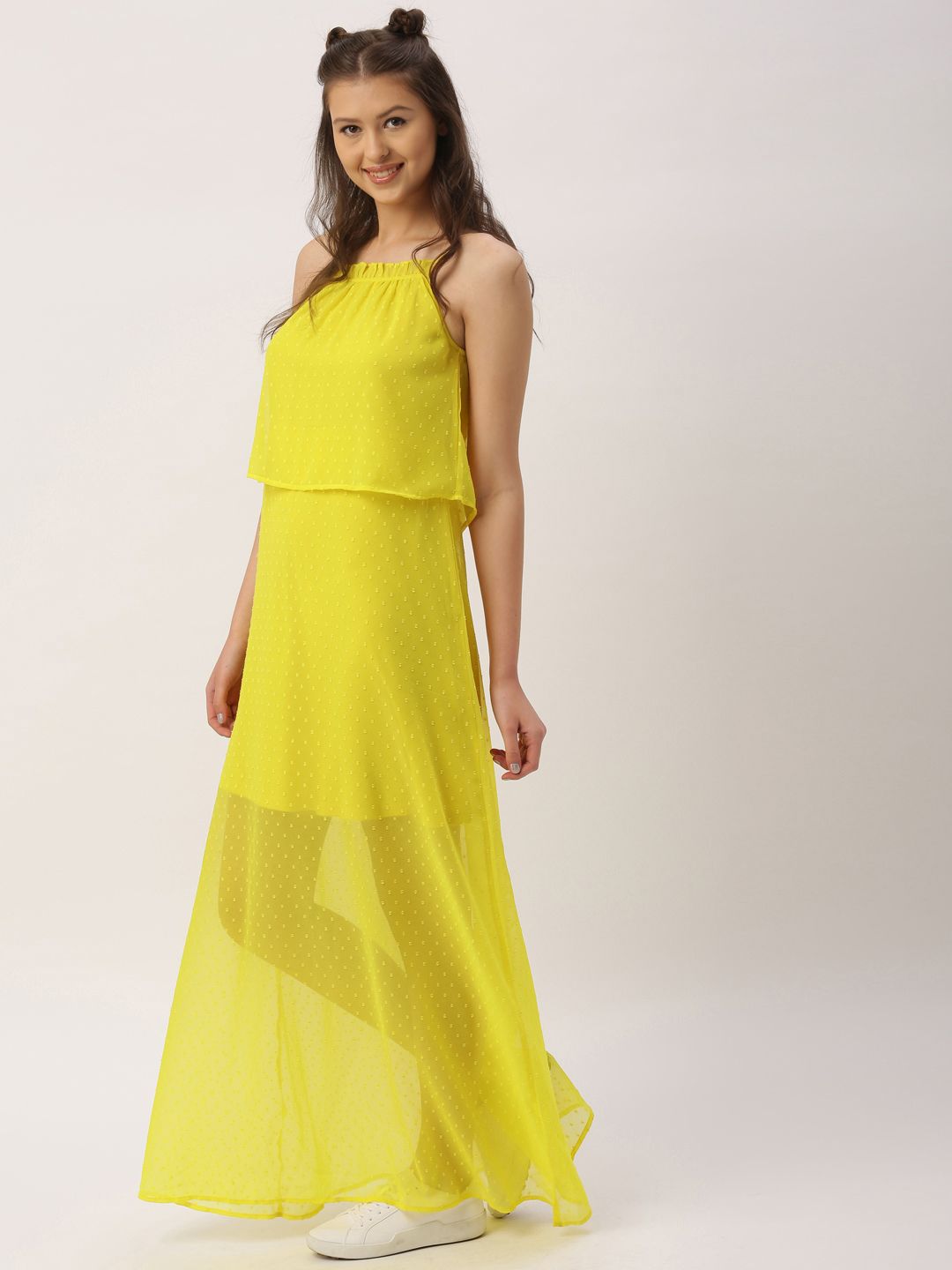 Yellow Linen Maxi Dress