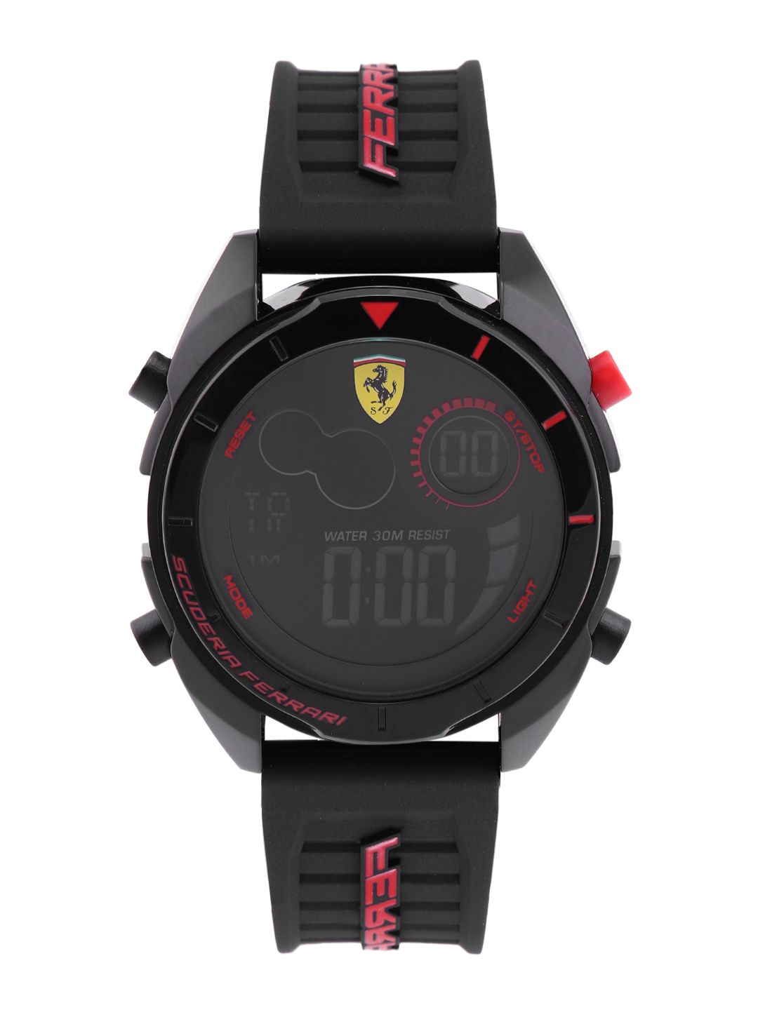 SCUDERIA FERRARI Men Black Dial & Straps Digital Multi Function Automatic Watch 0830743