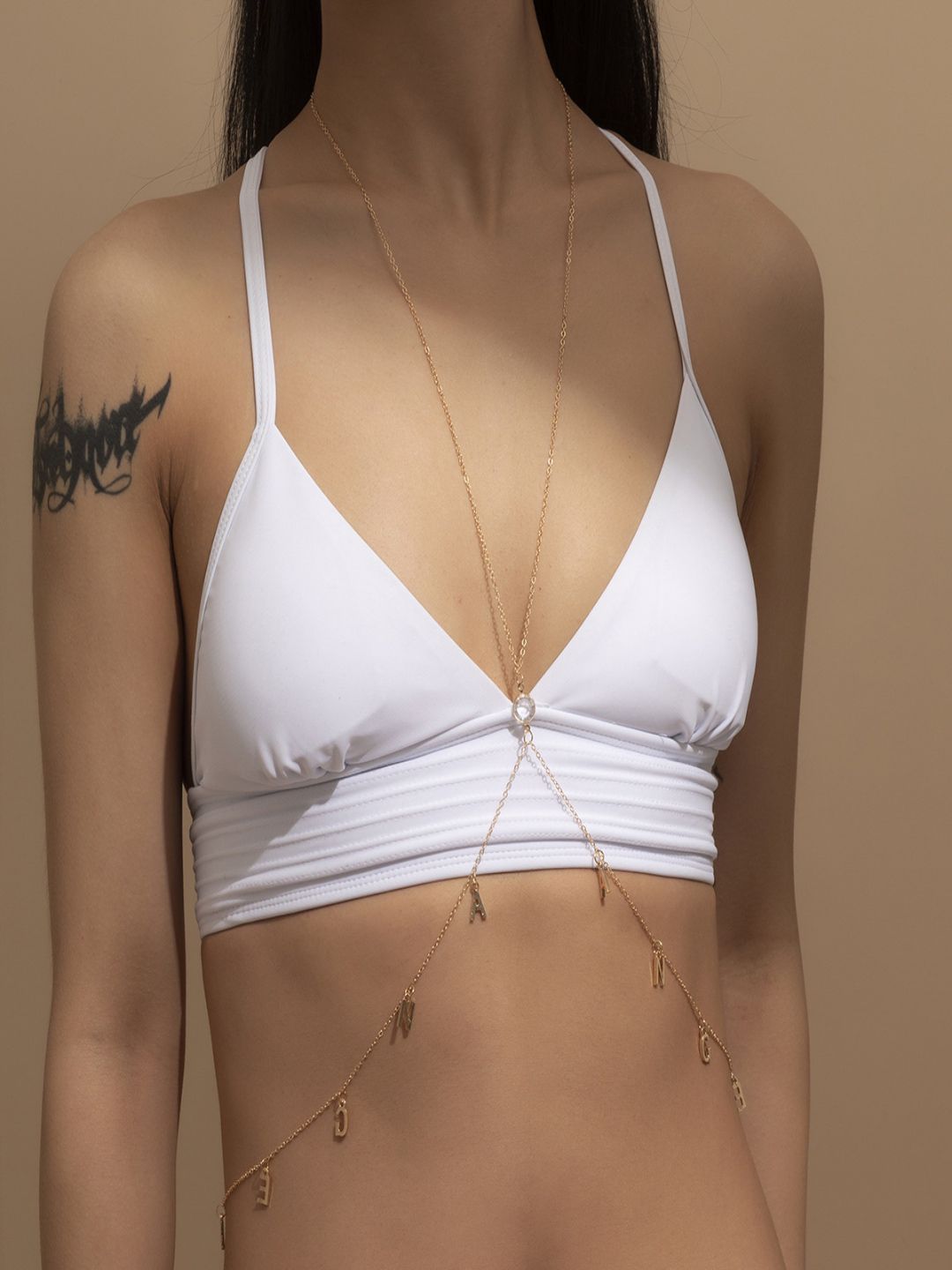 AQUASTREET Gold-Plated Bohemian Body Chain Price in India