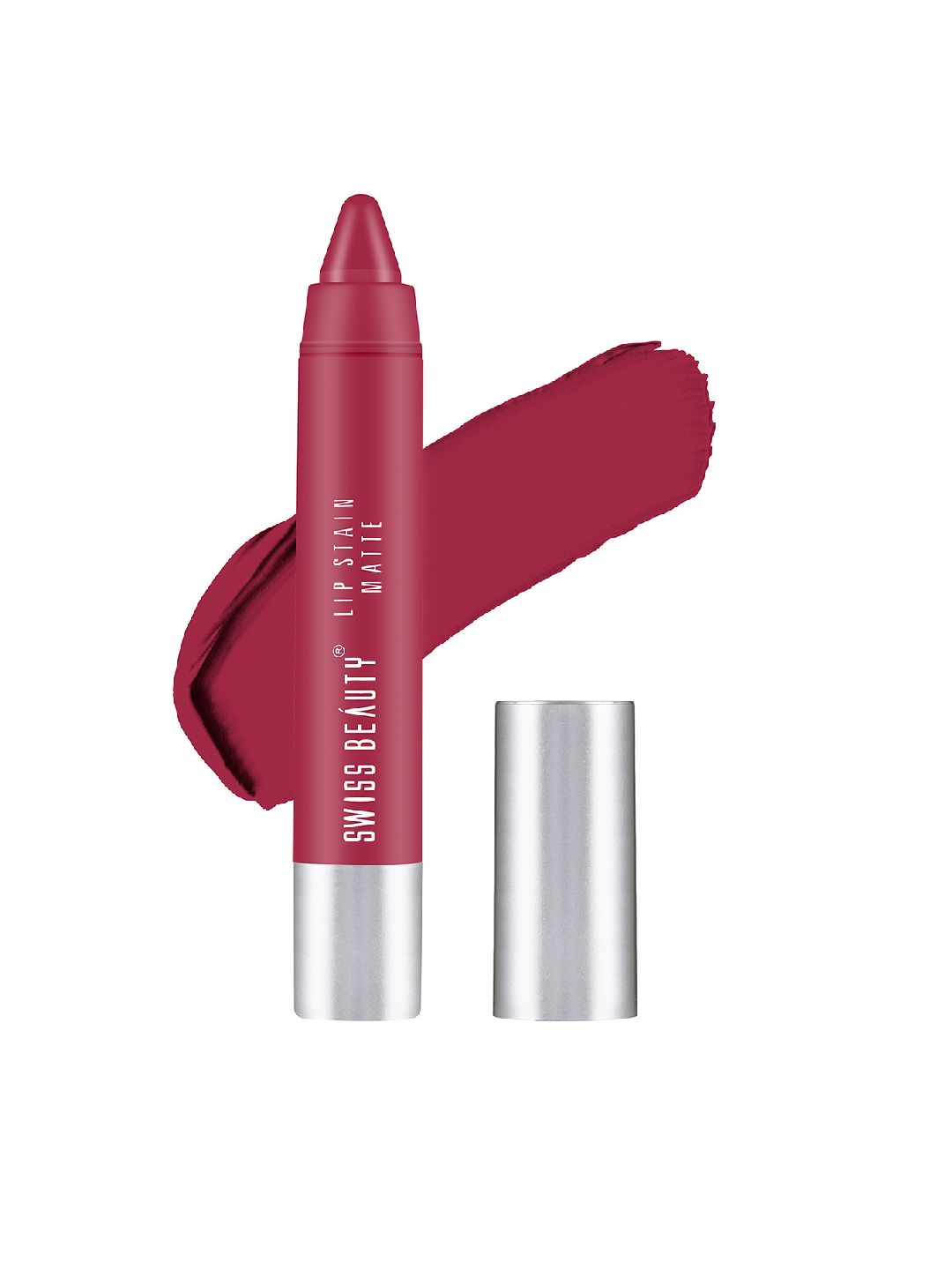 SWISS BEAUTY Lip Stain Matte Lipstick - Bold Wine