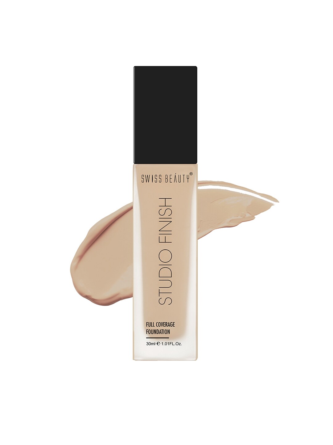 SWISS BEAUTY Studio Finish Full Coverage Foundation - Natural Beige Price in India