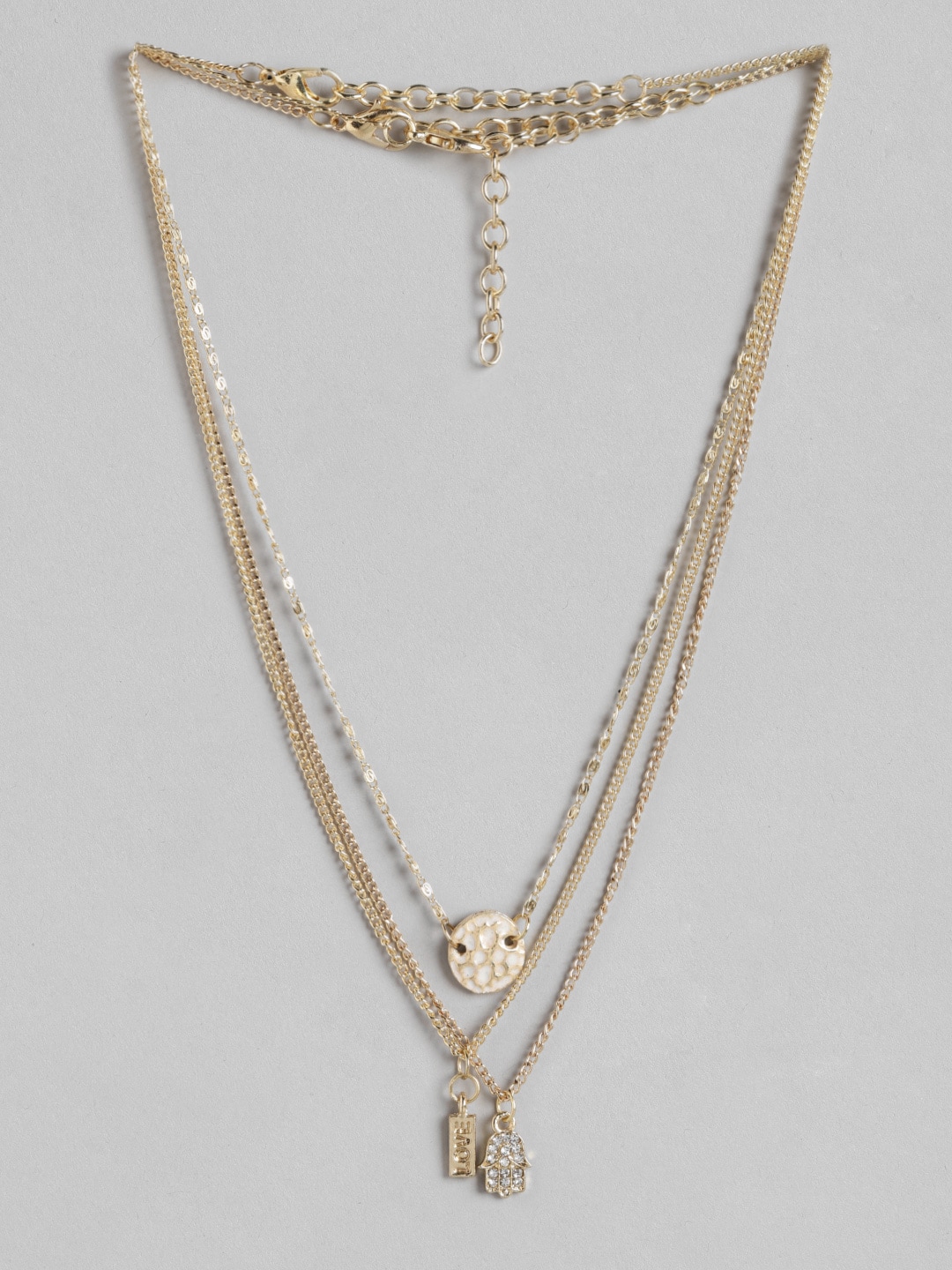 DressBerry Set of 3 Gold-Toned Chain Price in India