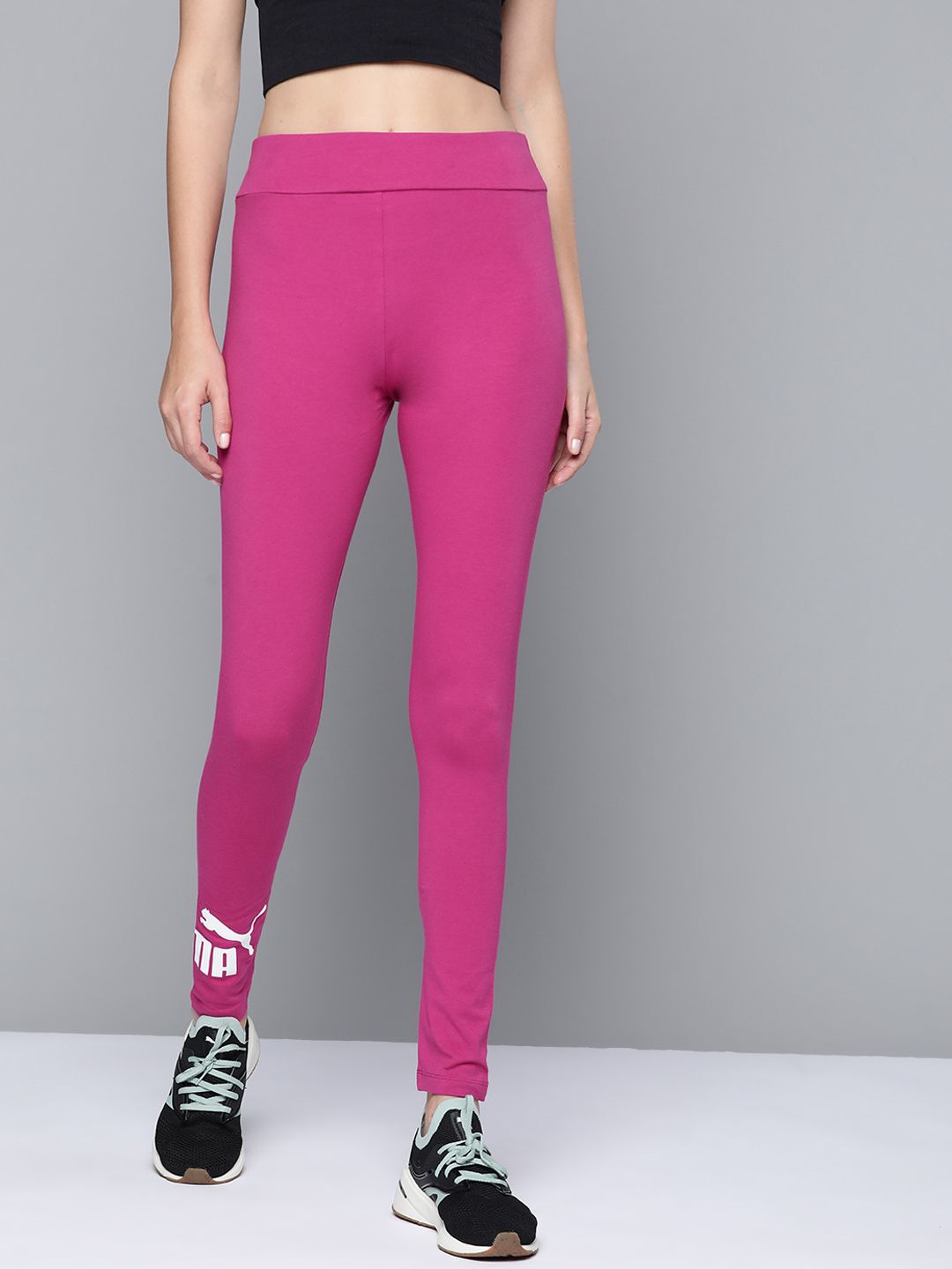 Puma Women's Fuchsia Brand Logo Printed High Rise Tight Fit Training Tights  Price in India, Full Specifications & Offers