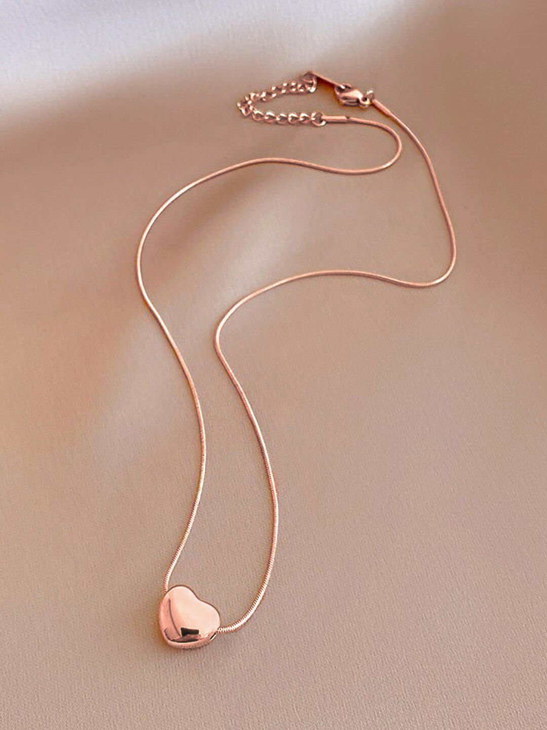 Yellow Chimes Rose Gold Rose Gold-Plated Necklace Price in India