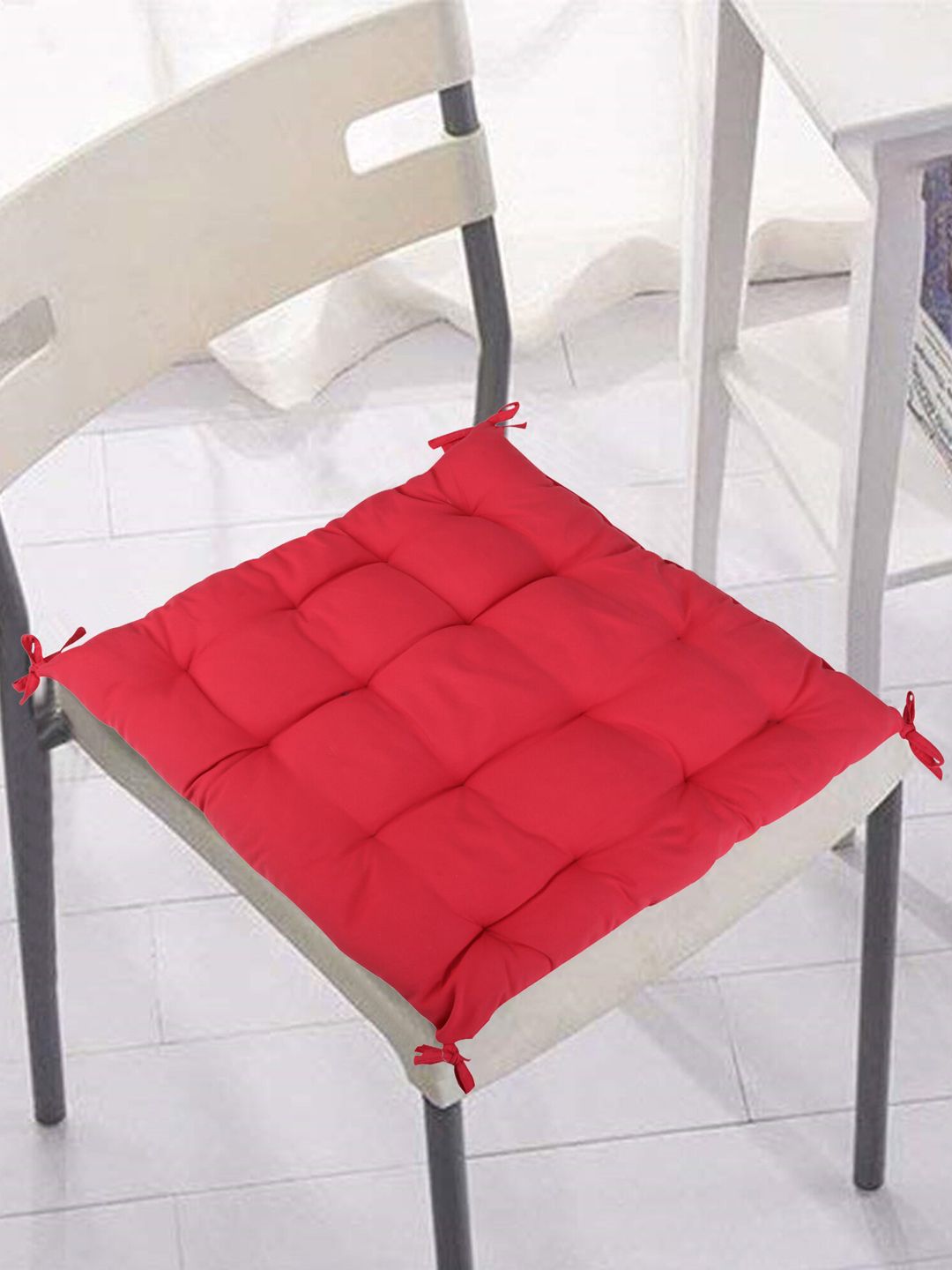 Clasiko Pink Quilted Chair Pad Price in India