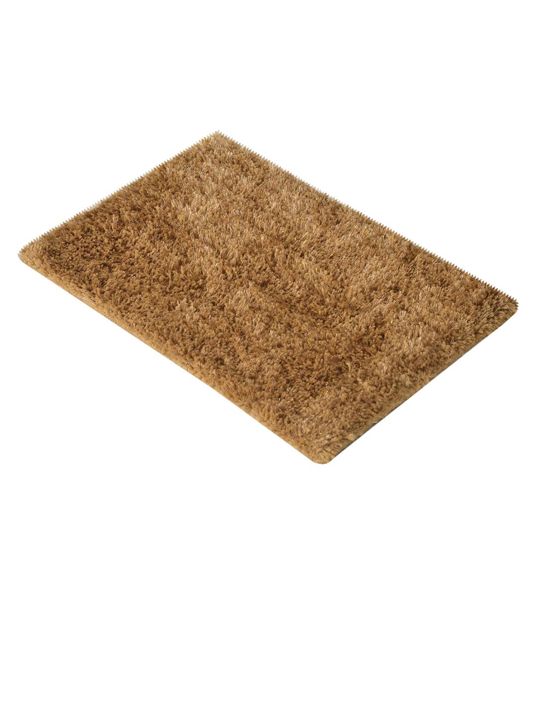Athome by Nilkamal Gold-Toned Solid Bath Rug Price in India