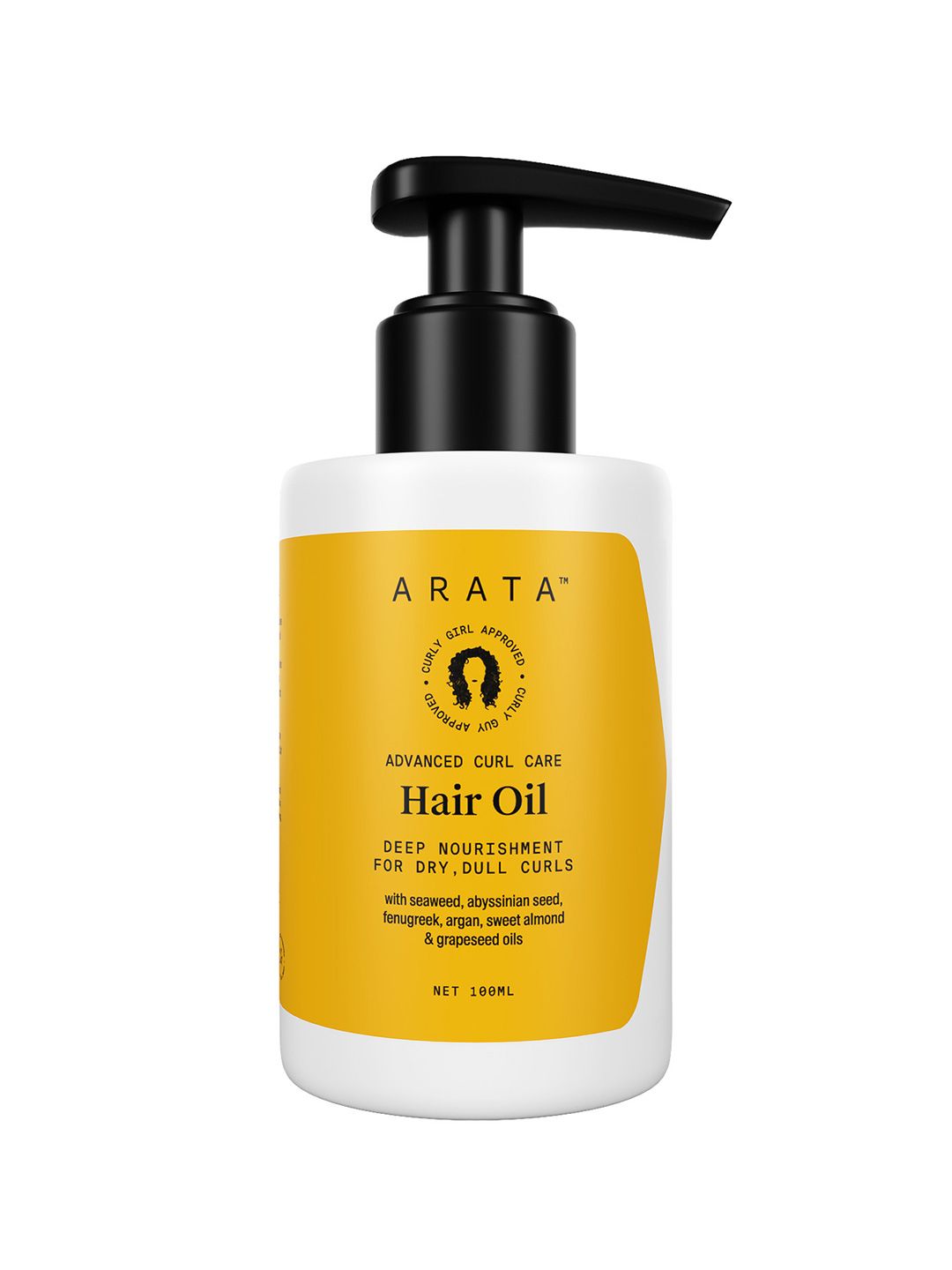 ARATA Advanced Curl Care Hair Oil - Deep Nourishment for Dry Dull Curls - 100 ml Price in India