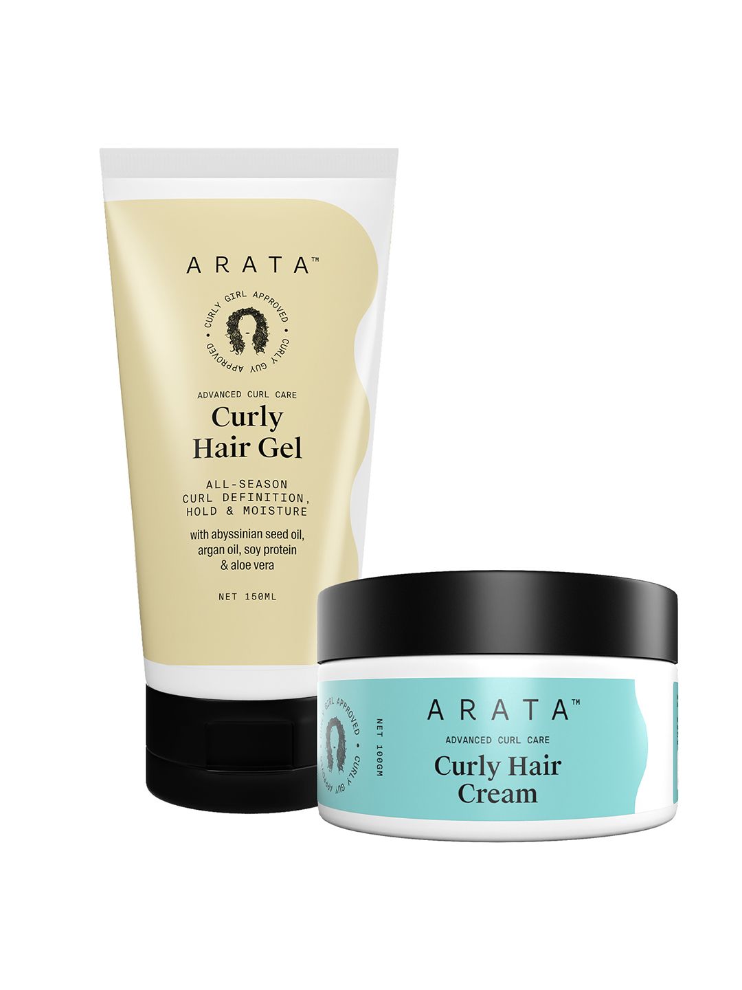 ARATA Set of Advanced Curl Care Vegan Pro-Styling Hair Gel & Hair Cream Price in India