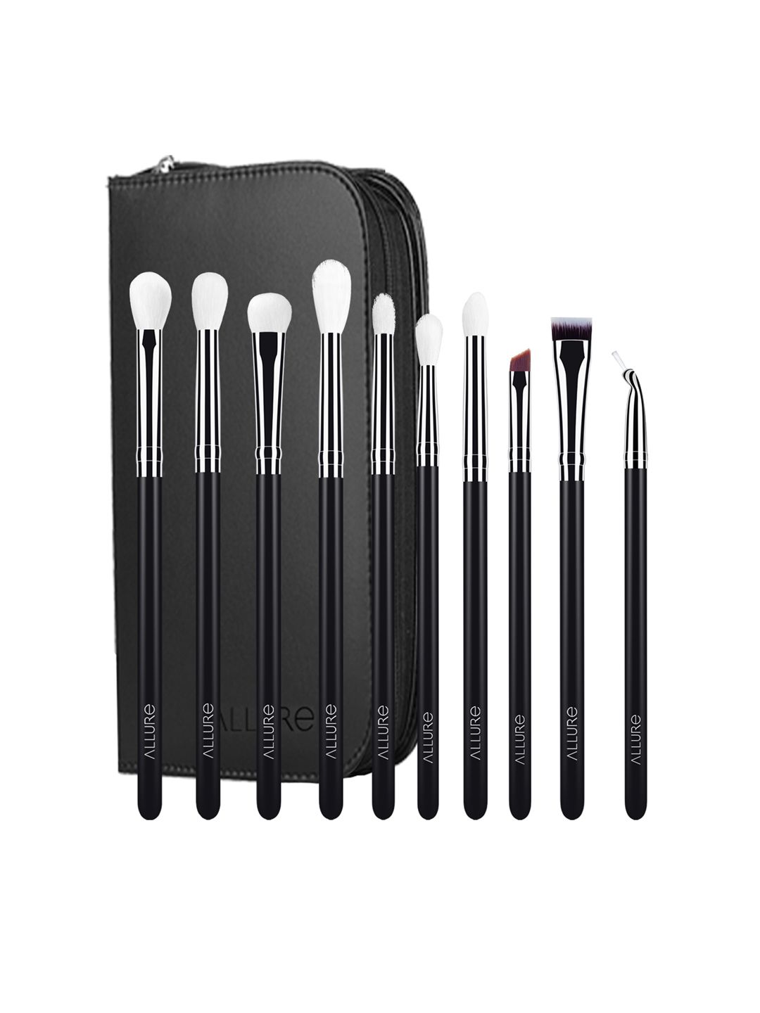 ALLURE SGKE-10 Set of 10 Eye Makeup Brushes - Black Price in India