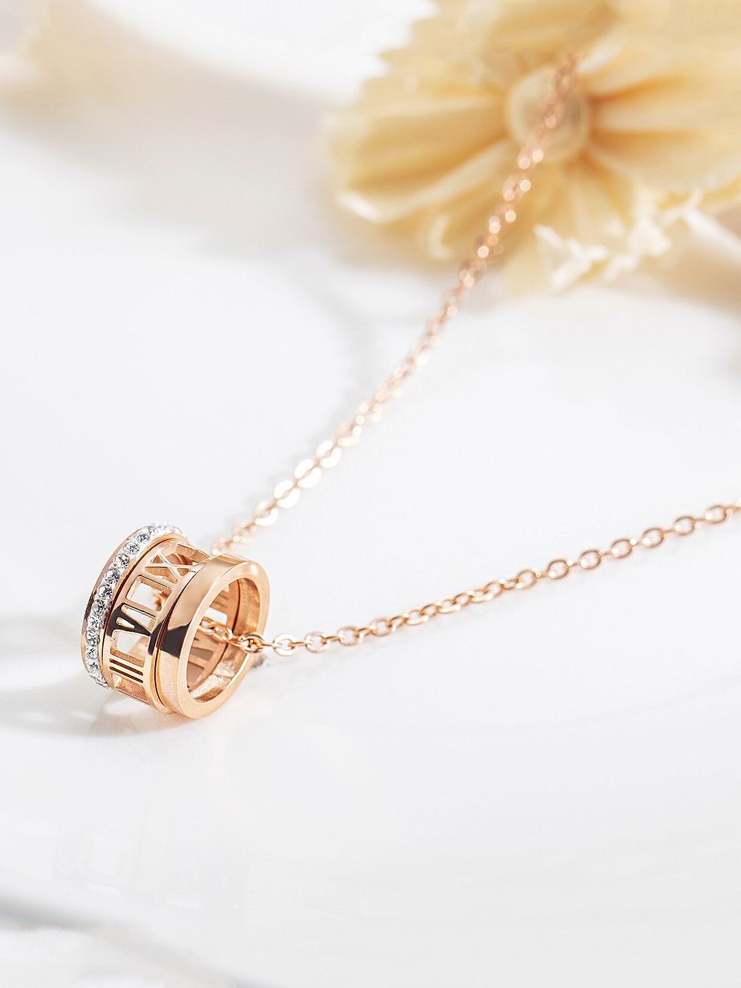 Yellow Chimes Rose Gold Rose Gold-Plated Chain Price in India