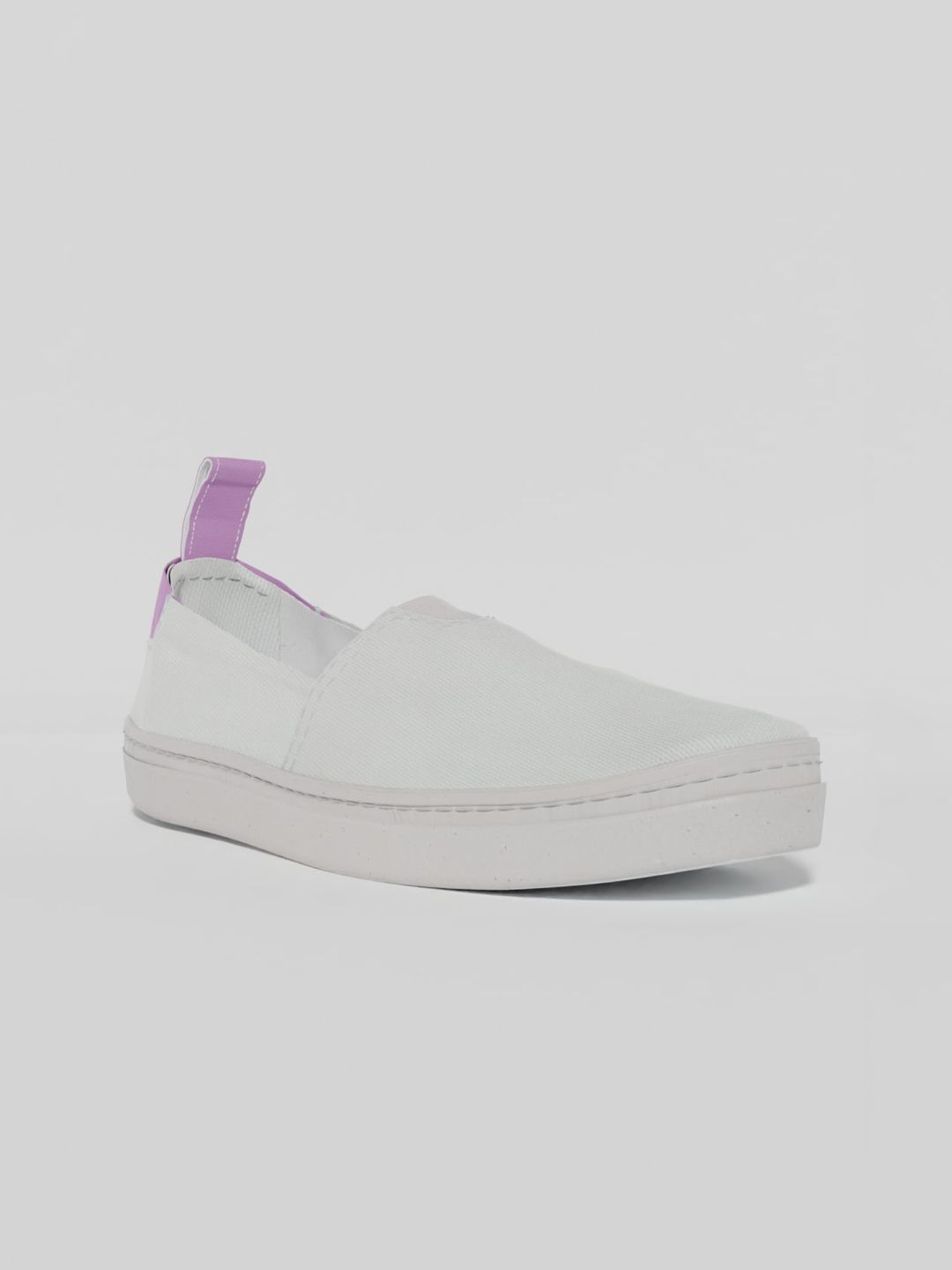 LOKAIT The Sneakers Company Women White Solid Slip-On Sneakers Price in India
