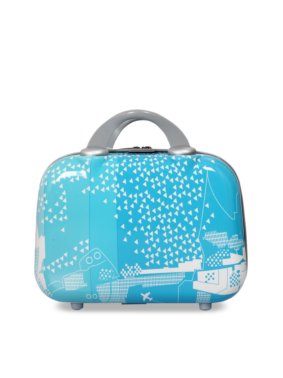 Polo Class Blue  & White Printed Vanity Bag Price in India
