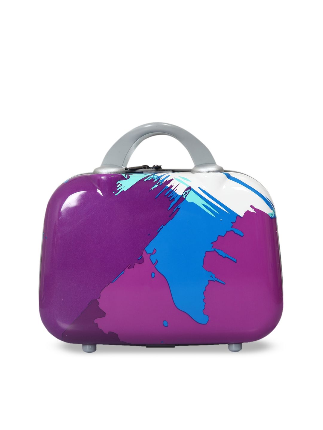 Polo Class Blue & Purple Abstract Big Vanity Bag Price in India