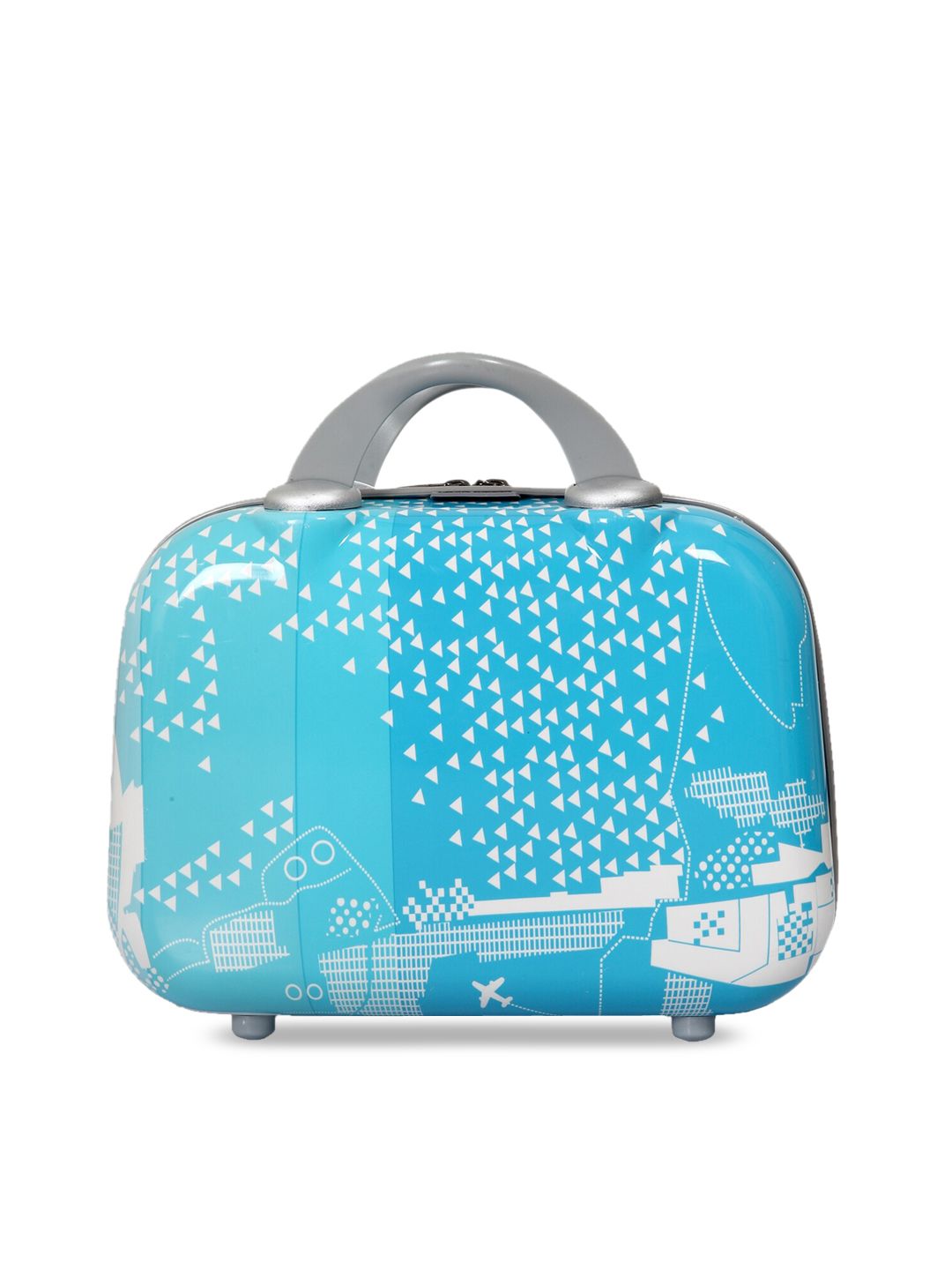 Polo Class Blue & White Printed Vanity Bag Price in India