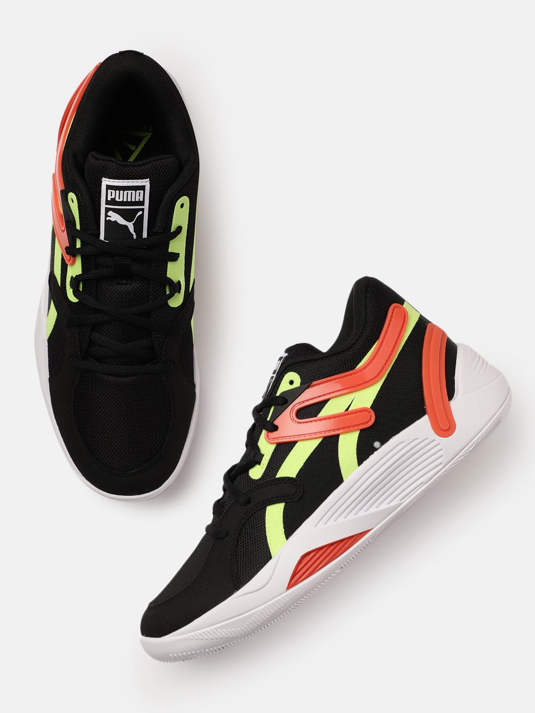 PUMA Hoops Men Black TRC Blaze Court Basketball Shoes Price in India