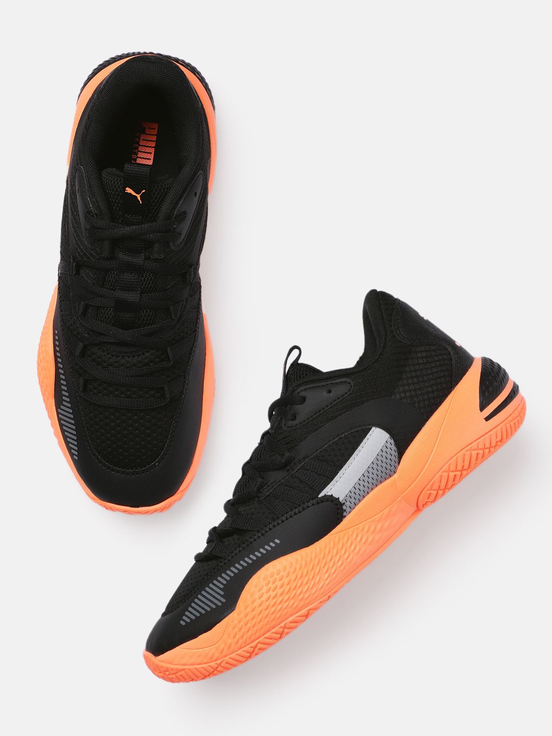 PUMA Hoops Unisex Black Textile Court Rider 2.0 Basketball Shoes Price in India