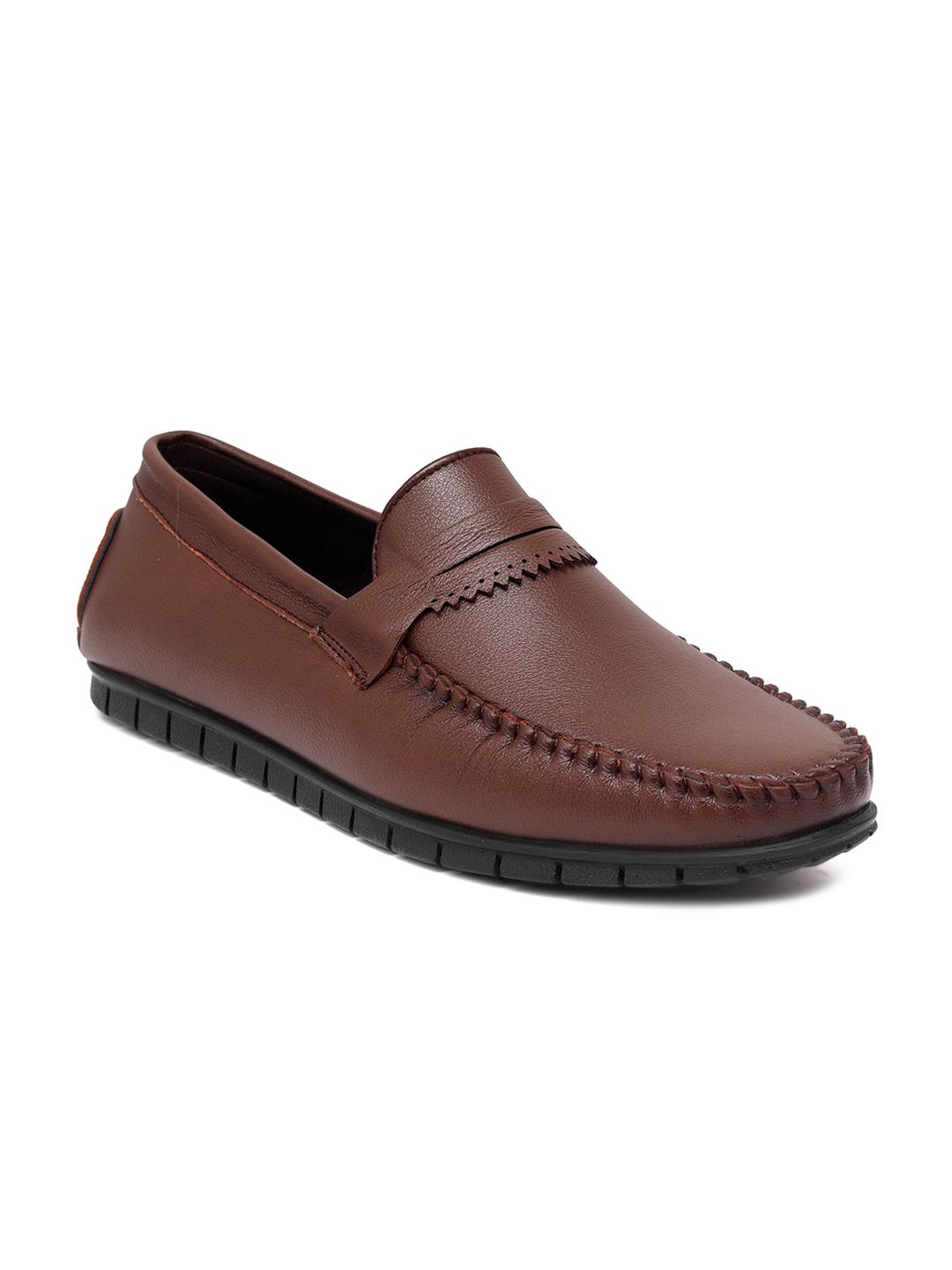 birgos Men Brown Loafers