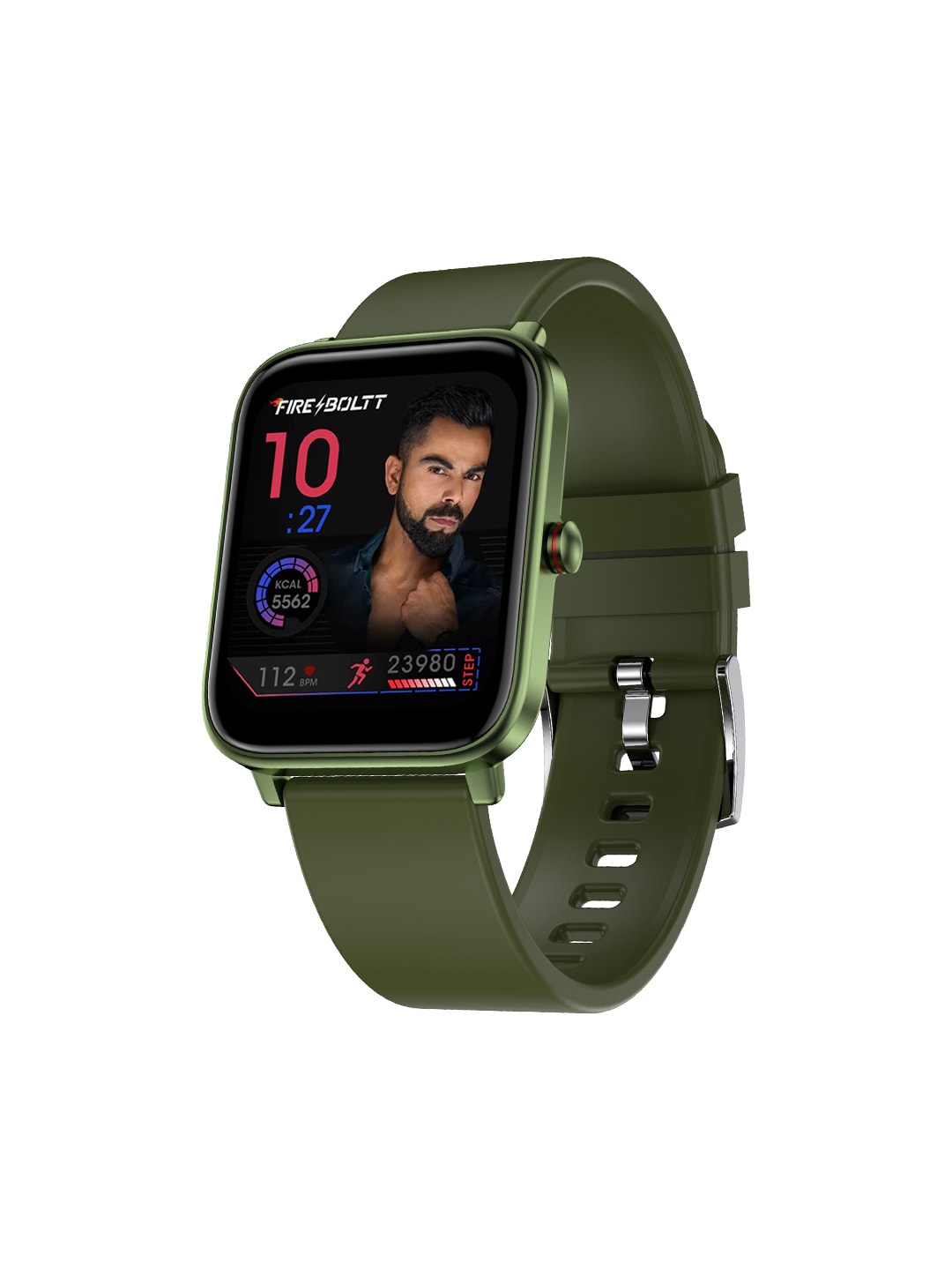 Fire-Boltt Olive Green Ninja Pro Max Smartwatch with 27 Sports Modes 26BSWAAY Price in India