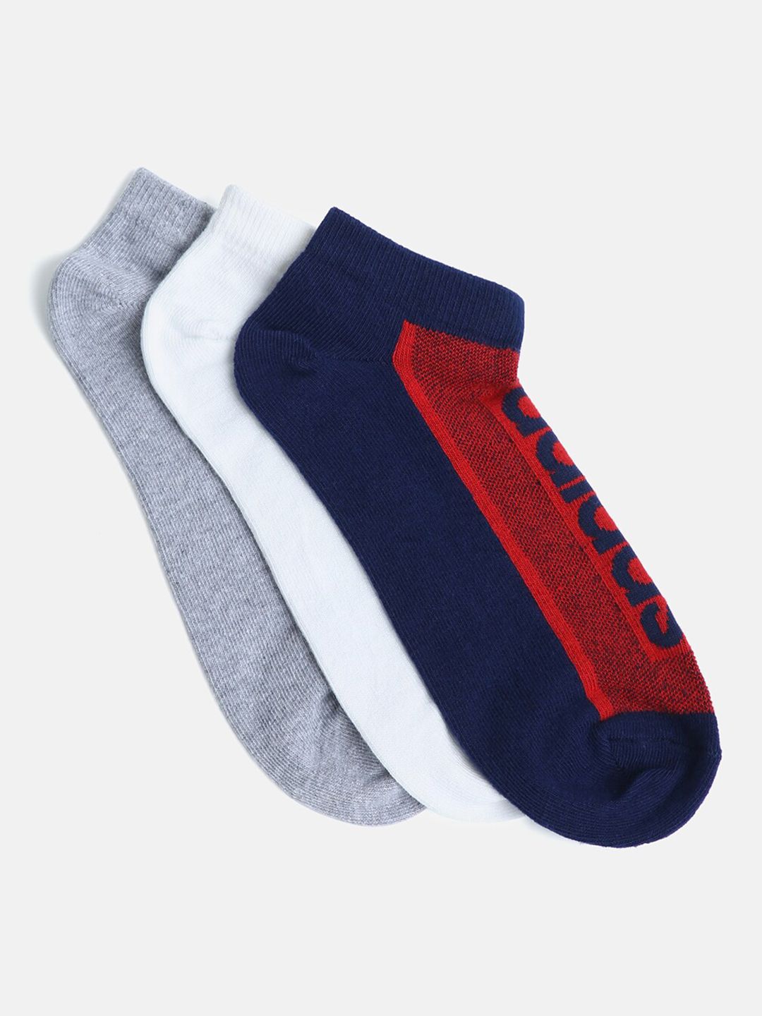 ADIDAS Men Pack of 3 Ankle Length Socks