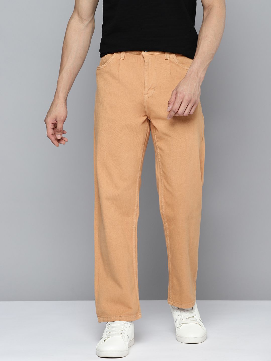Mast & Harbour Men Straight Fit Stretchable Jeans