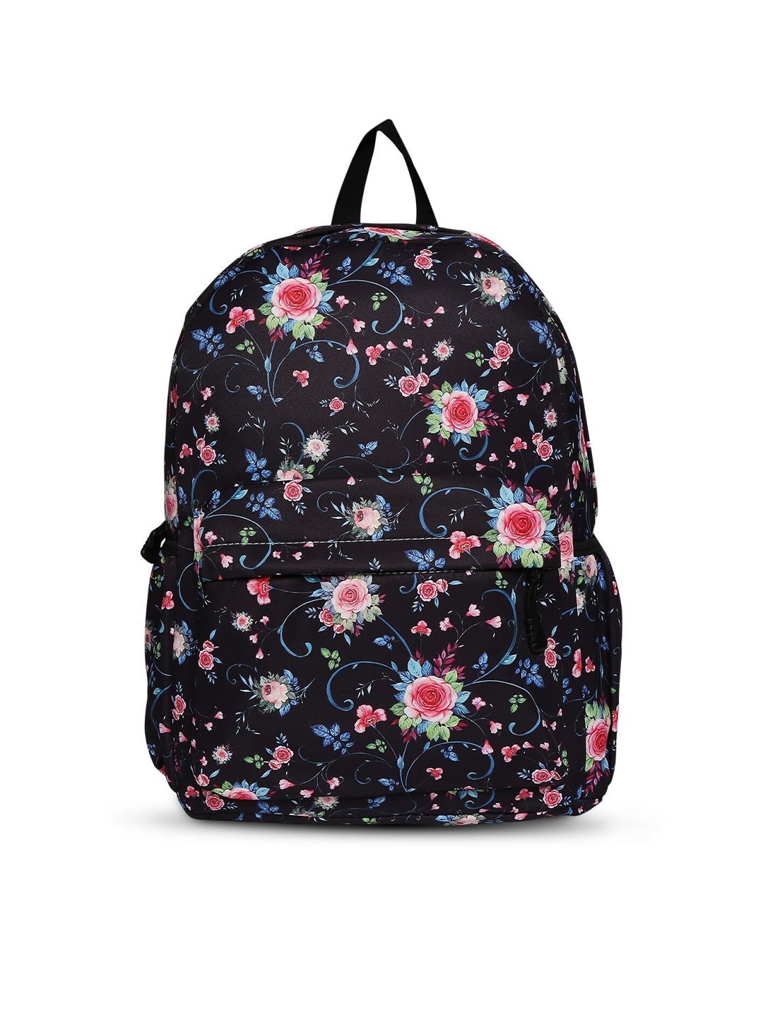 SATCHEL Women Black & Pink Backpack Price in India