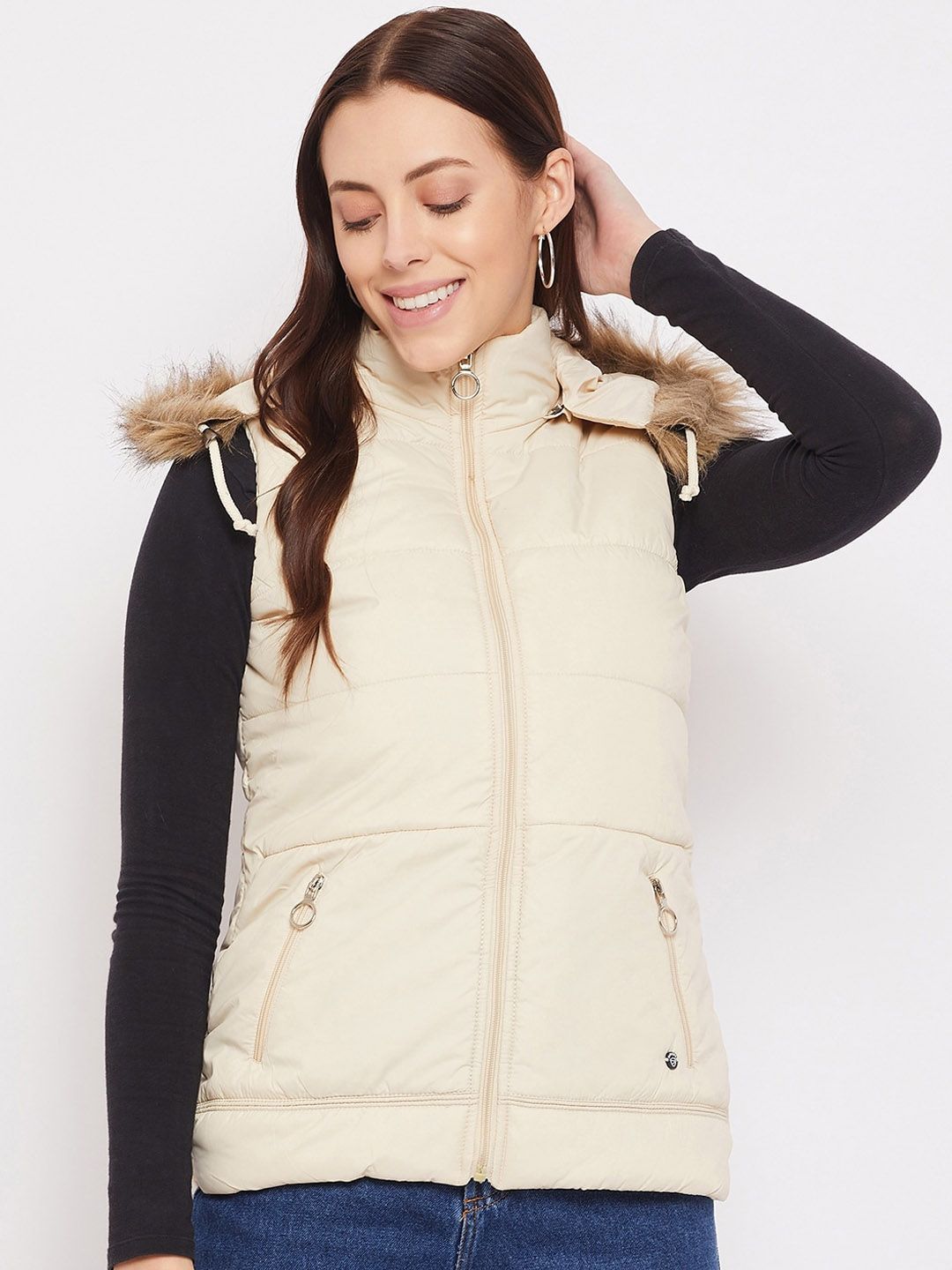 Duke Women White Puffer Jacket Price in India