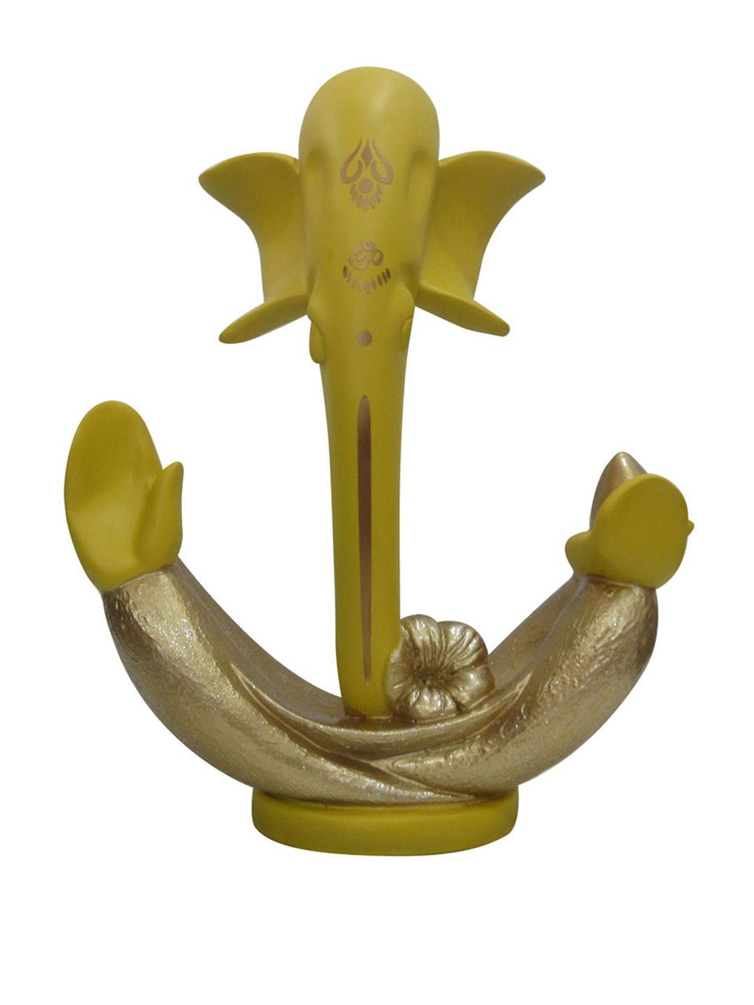 Athome by Nilkamal Yellow Abstract Bliss Ganesha Showpiece Price in India