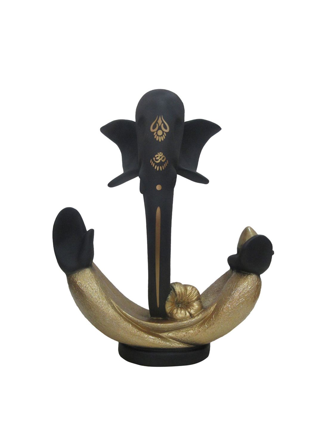 Athome by Nilkamal Black & Gold Abstract Bliss Ganesha Showpiece Price in India