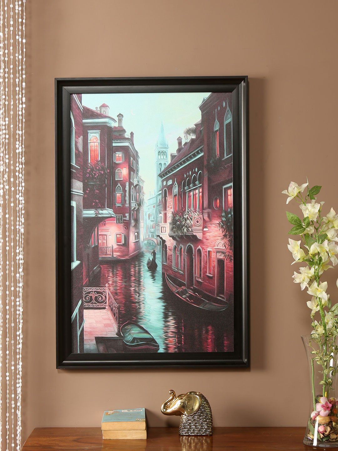 Athome by Nilkamal Purple Venice Painting Price in India