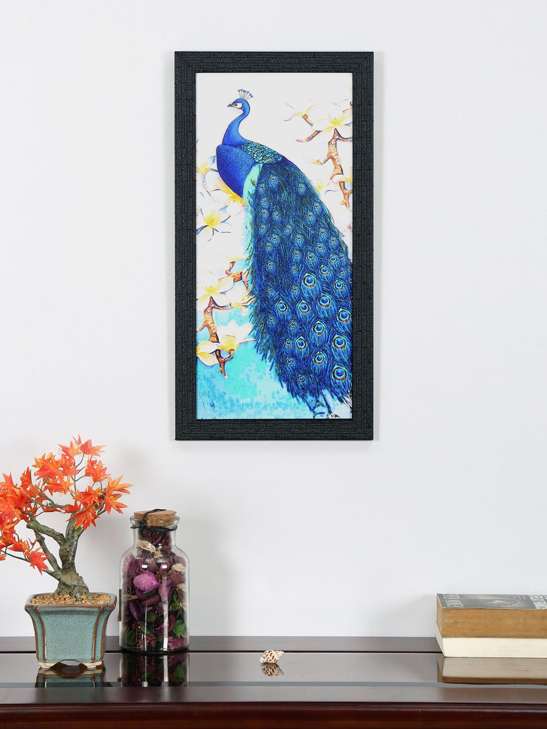 Athome by Nilkamal Blue Peacock on Branch Painting Price in India