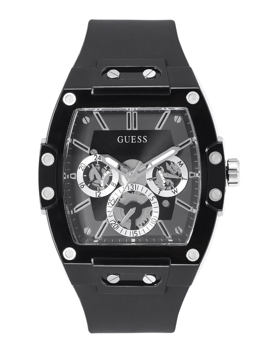 GUESS GUESS Rectangle 42mm Black Dial Analog Men Watch - GW0203G3