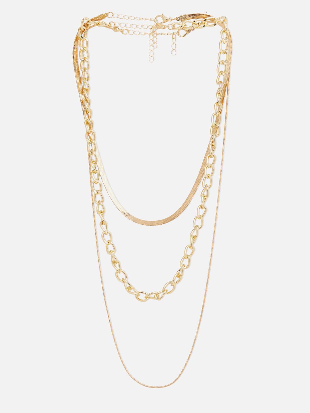 20Dresses Gold-Plated Layered Necklace Price in India