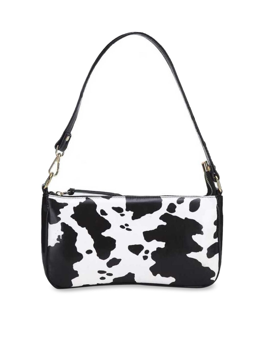 Lychee bags Woman White Cow Print Shoulder Bag Price in India