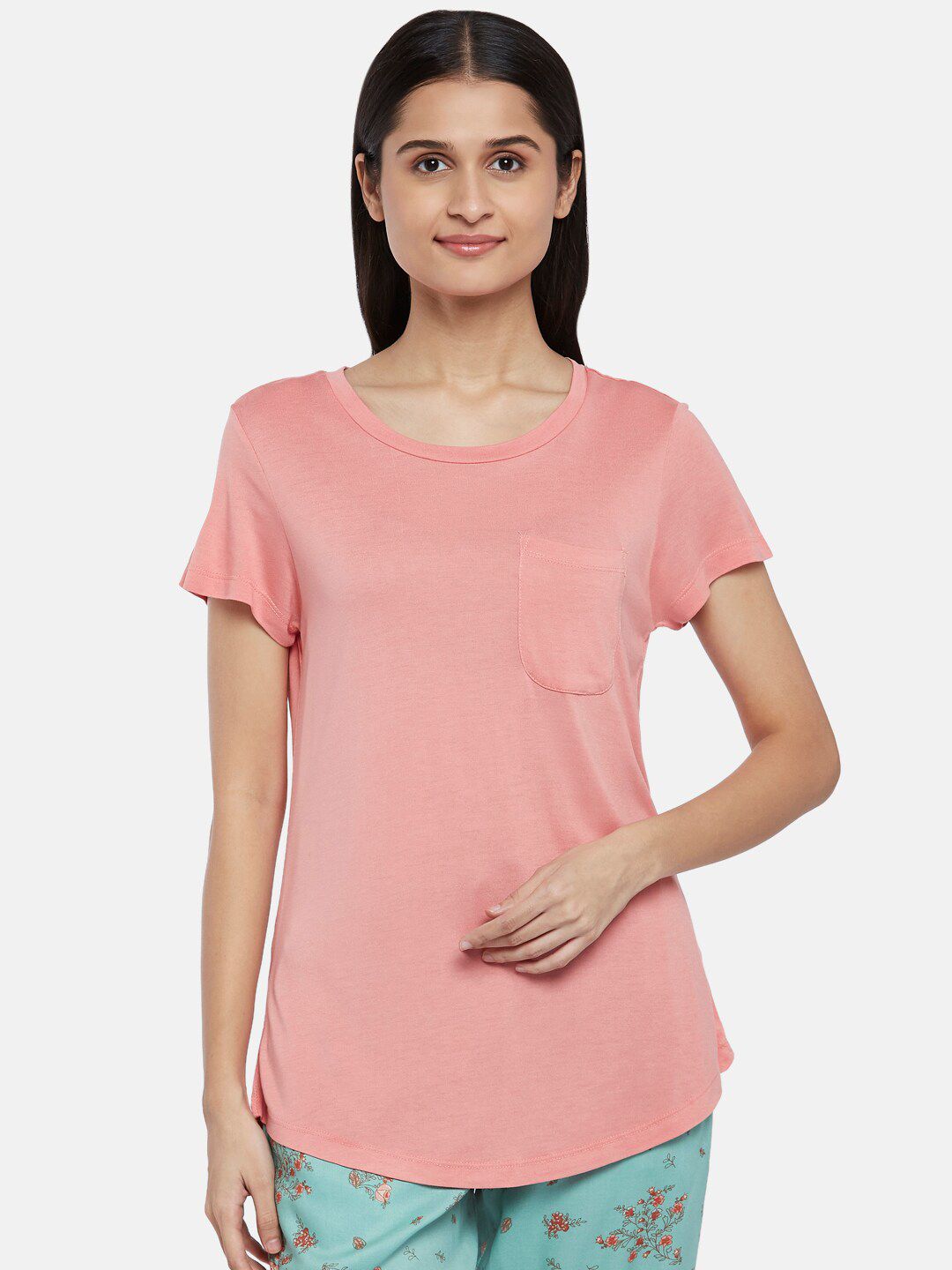 Dreamz by Pantaloons Pink Solid Lounge tshirt Price in India