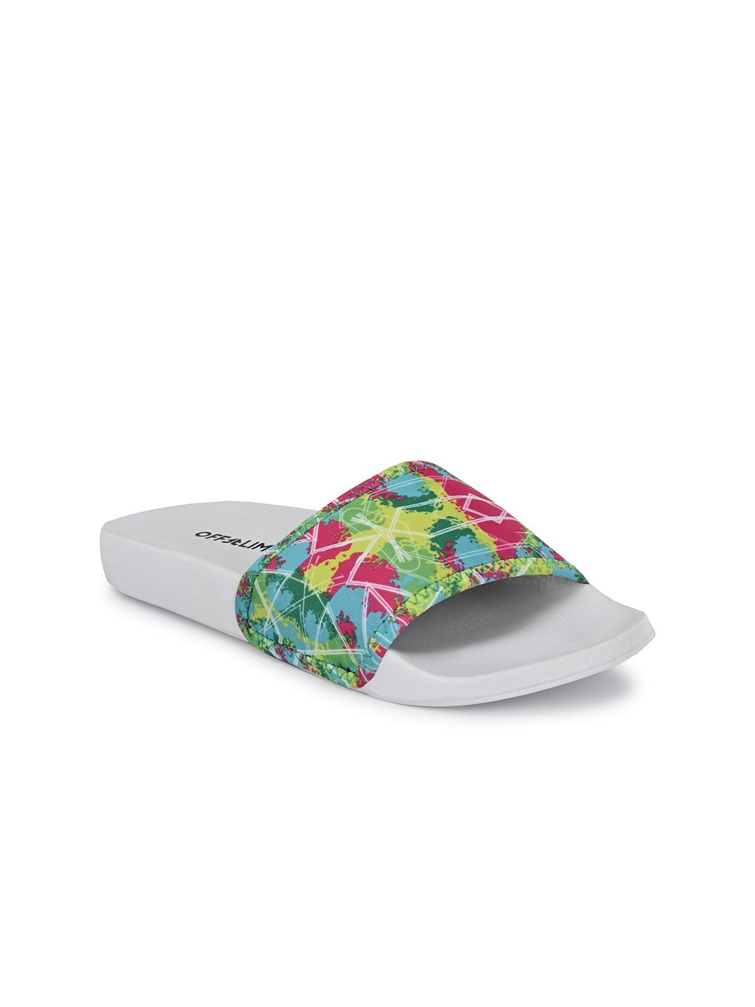 OFF LIMITS Women Multi Color Printed Sliders Price in India