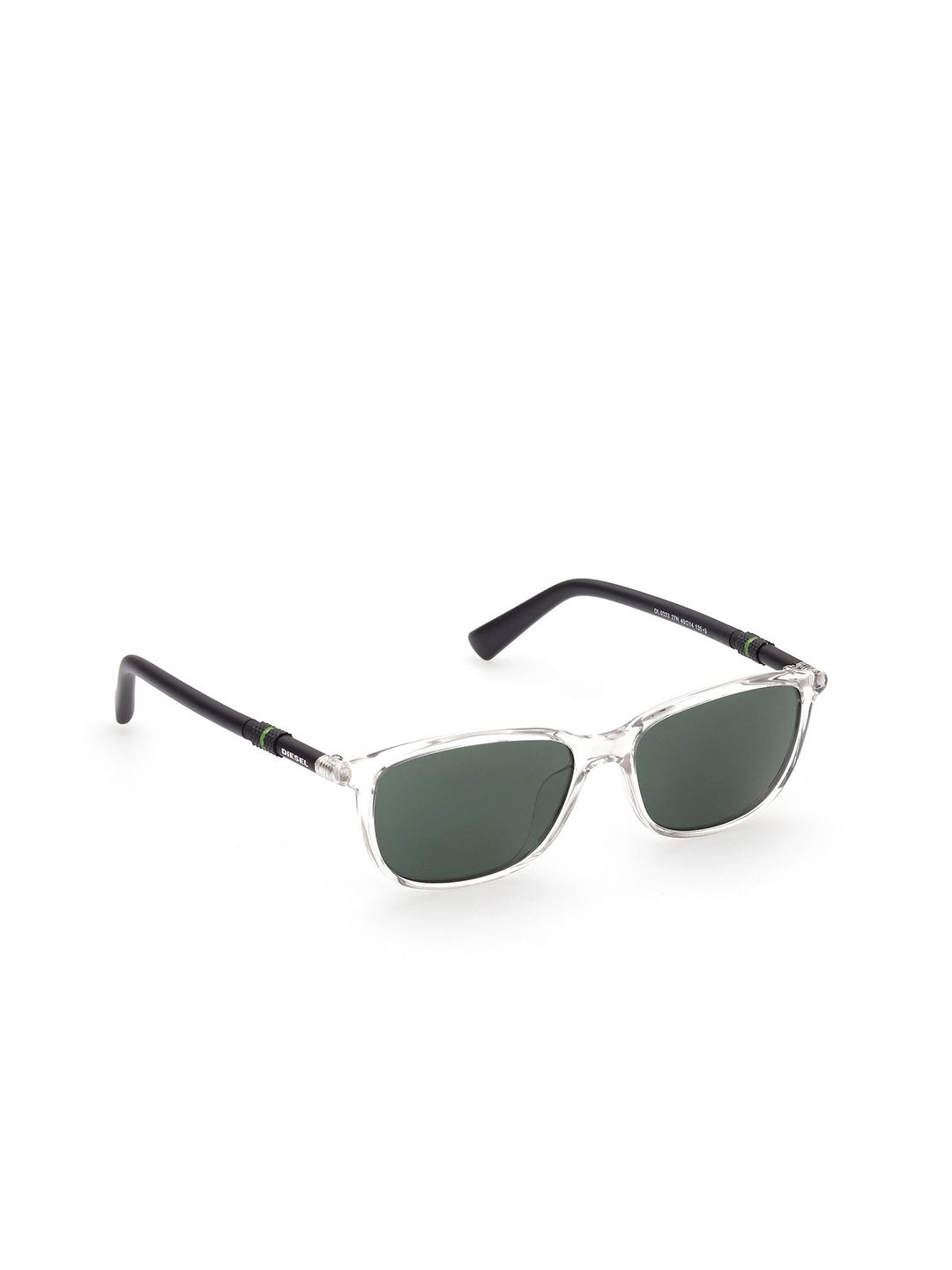 DIESEL Unisex Green UV Protected Rectangular Sunglasses DL0333 49 27N Price in India