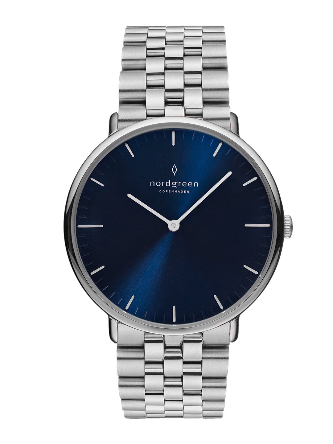 Nordgreen Unisex Blue Dial & Silver Toned Stainless Steel Analogue Watch - NR36SI5LSINA Price in India