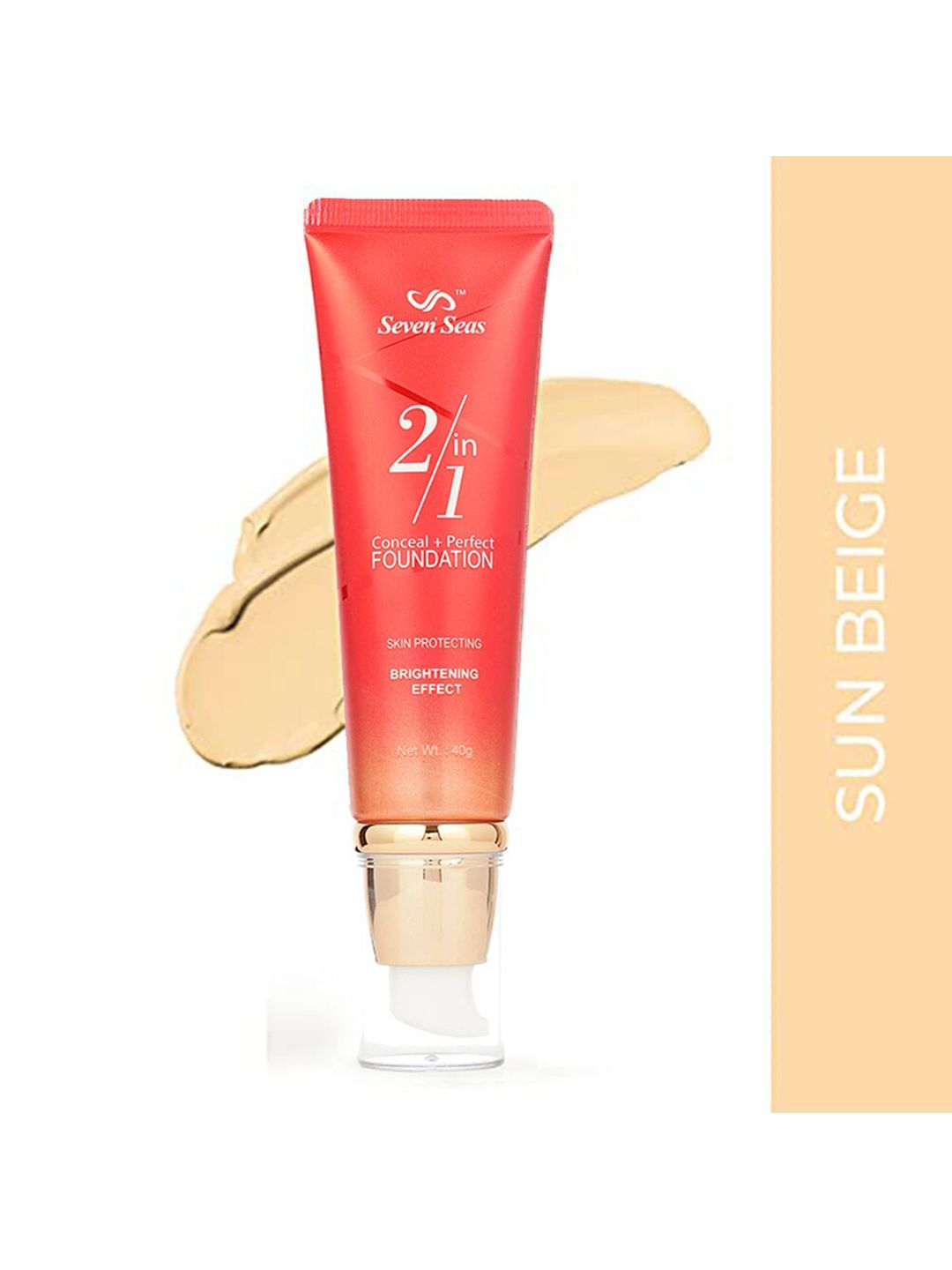 Seven Seas Beige 2 In 1 Concealer & BB Perfect Foundation Skin Protecting - Skin Price in India