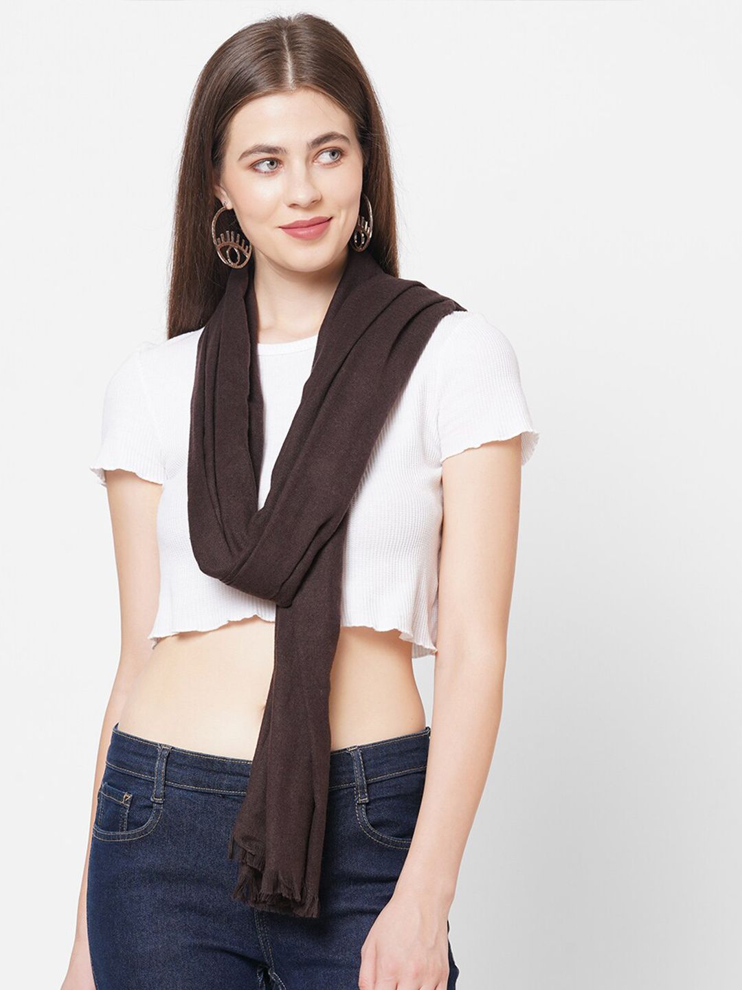 Cloth Haus India Women Brown Scarf Price in India