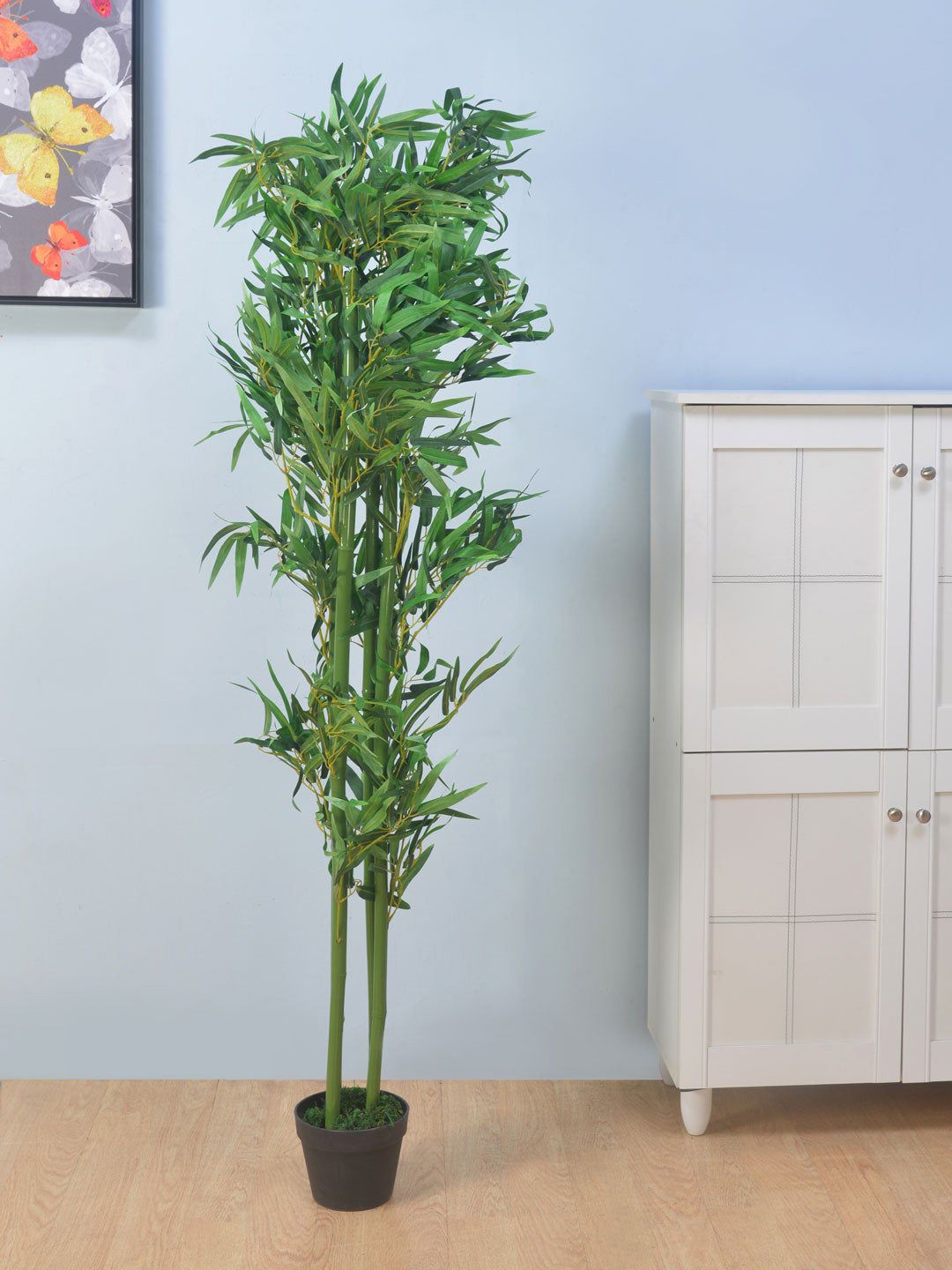 Athome by Nilkamal Green Artificial Bamboo Tree With Pot Price in India